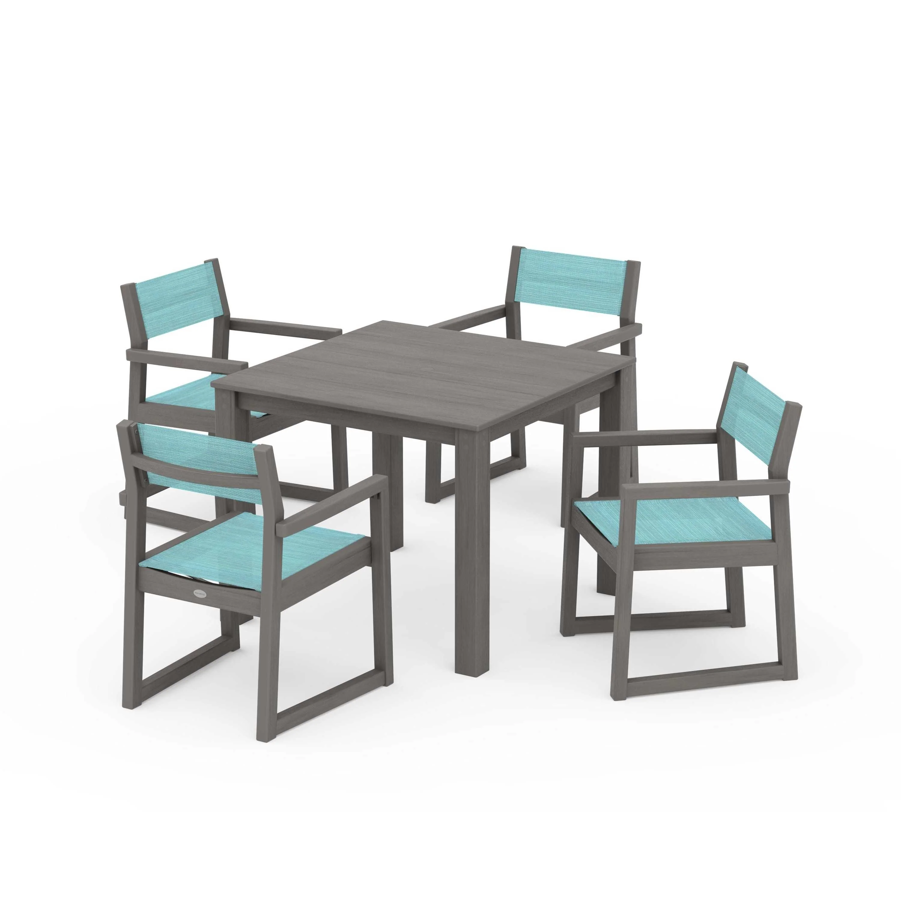 EDGE Sling Arm Chair 5-Piece Parsons Dining Set - Image 97