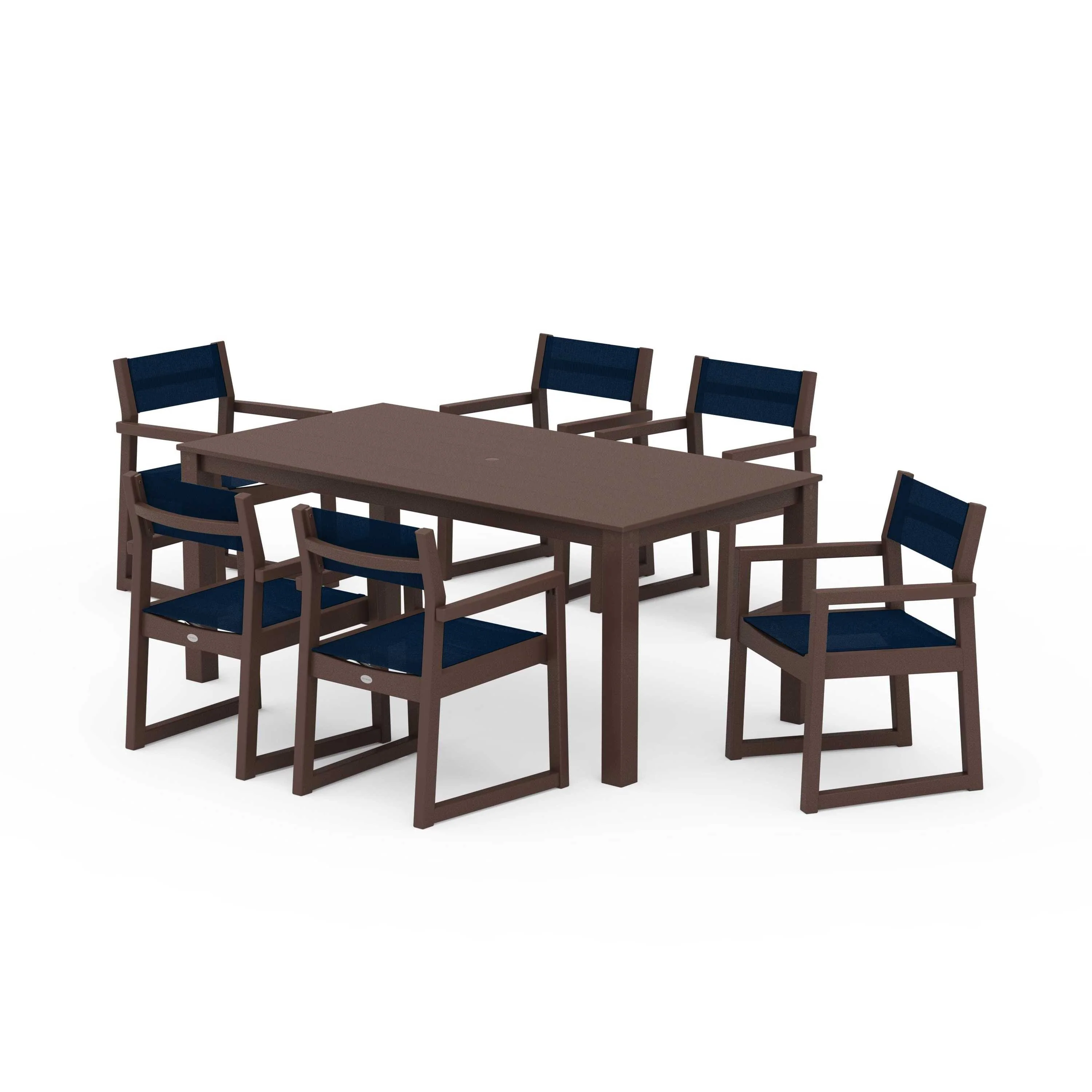 EDGE Sling Arm Chair 7-Piece Parsons Dining Set - Image 101