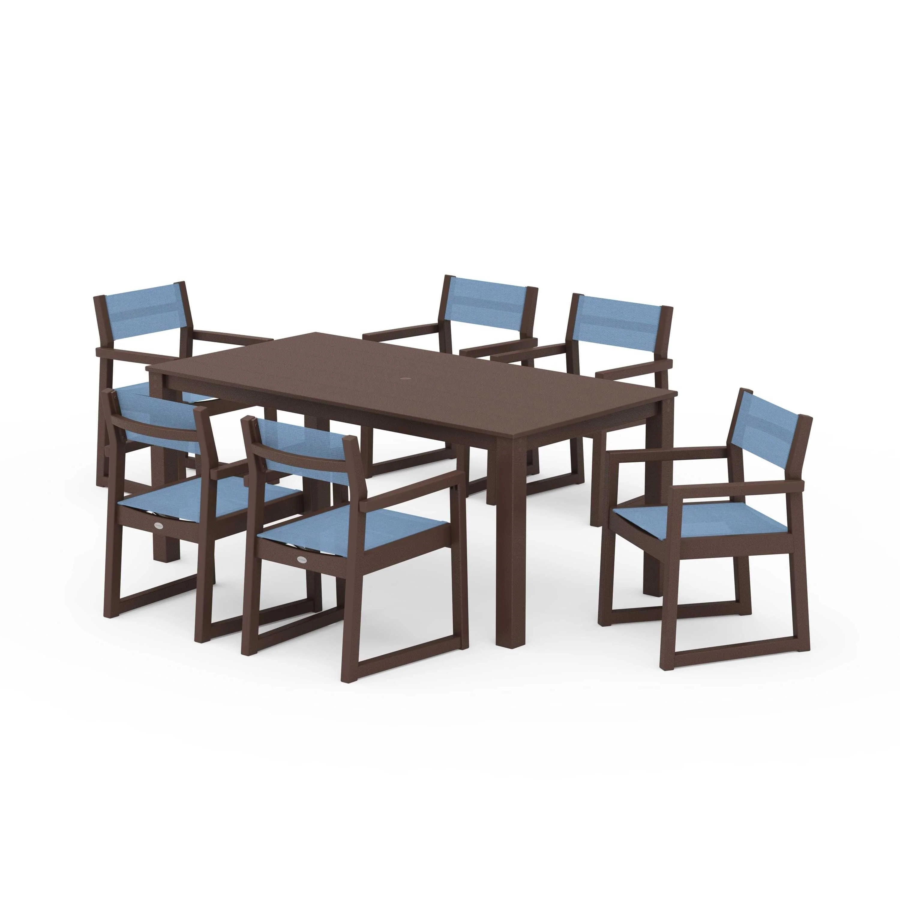 EDGE Sling Arm Chair 7-Piece Parsons Dining Set - Image 119