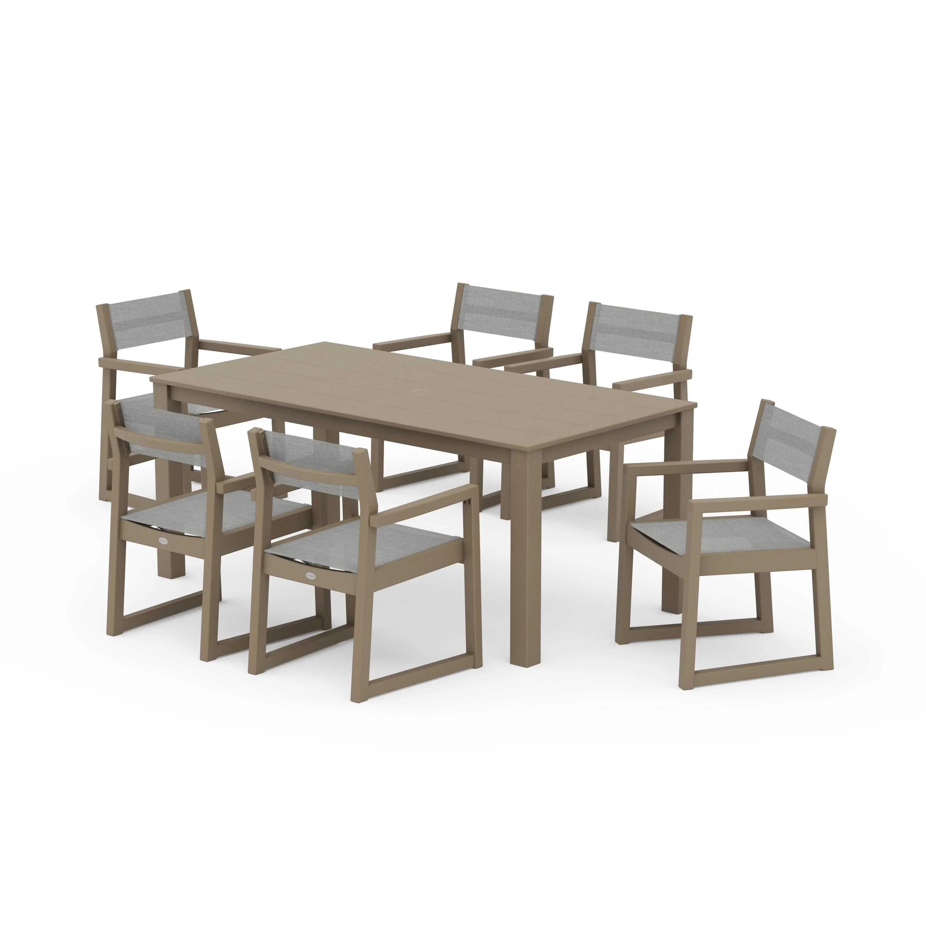 EDGE Sling Arm Chair 7-Piece Parsons Dining Set - Image 127