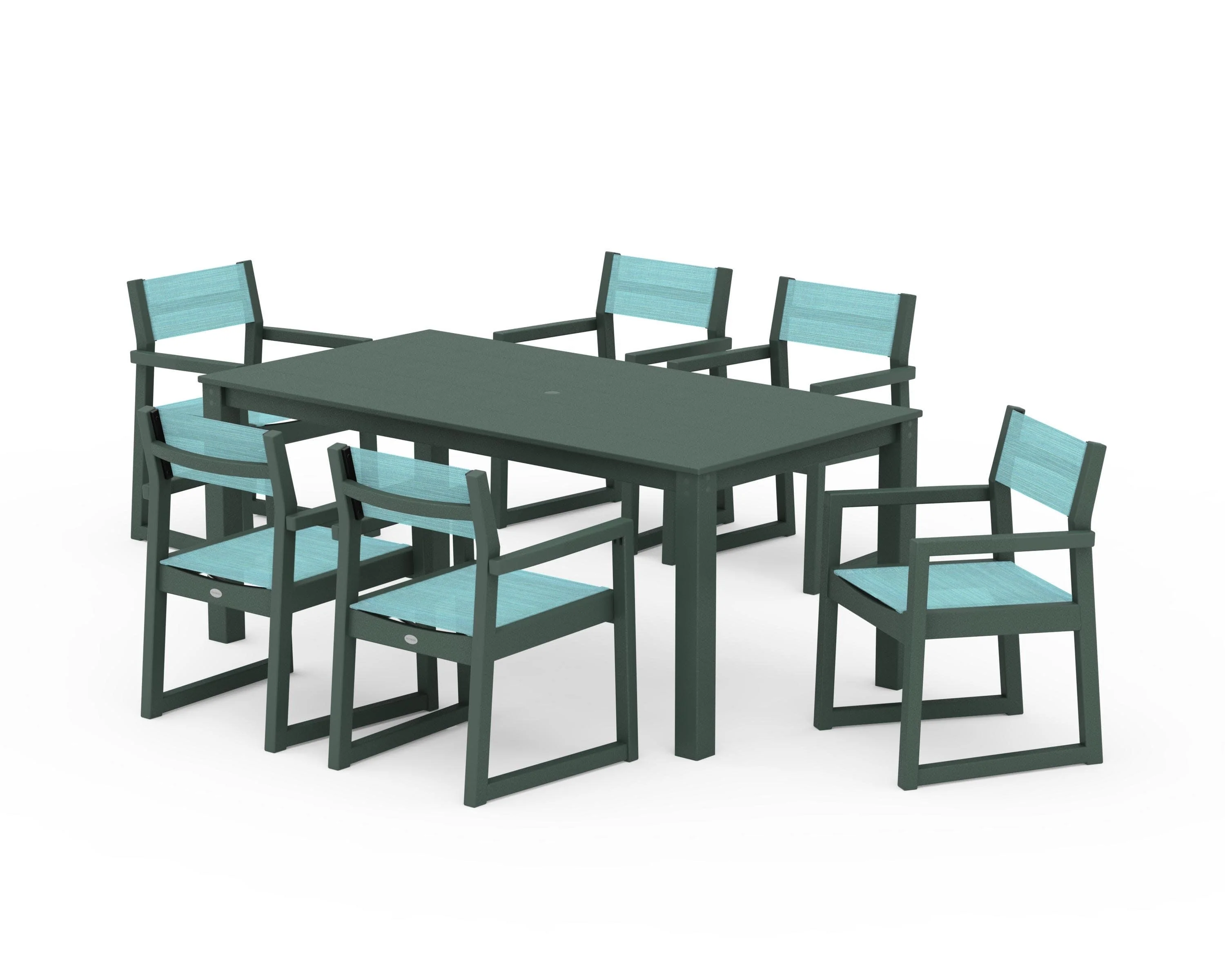 EDGE Sling Arm Chair 7-Piece Parsons Dining Set - Image 20