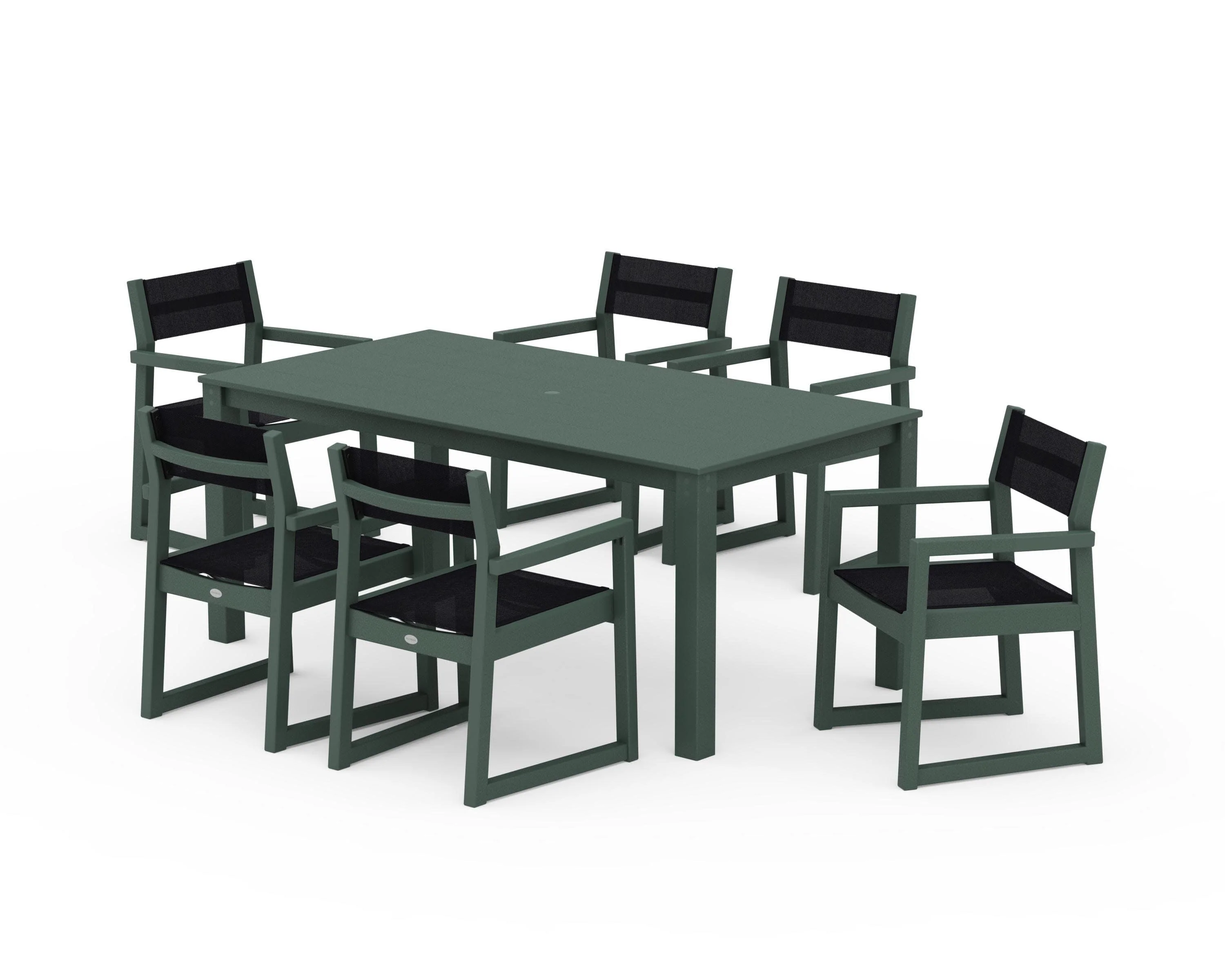 EDGE Sling Arm Chair 7-Piece Parsons Dining Set - Image 21