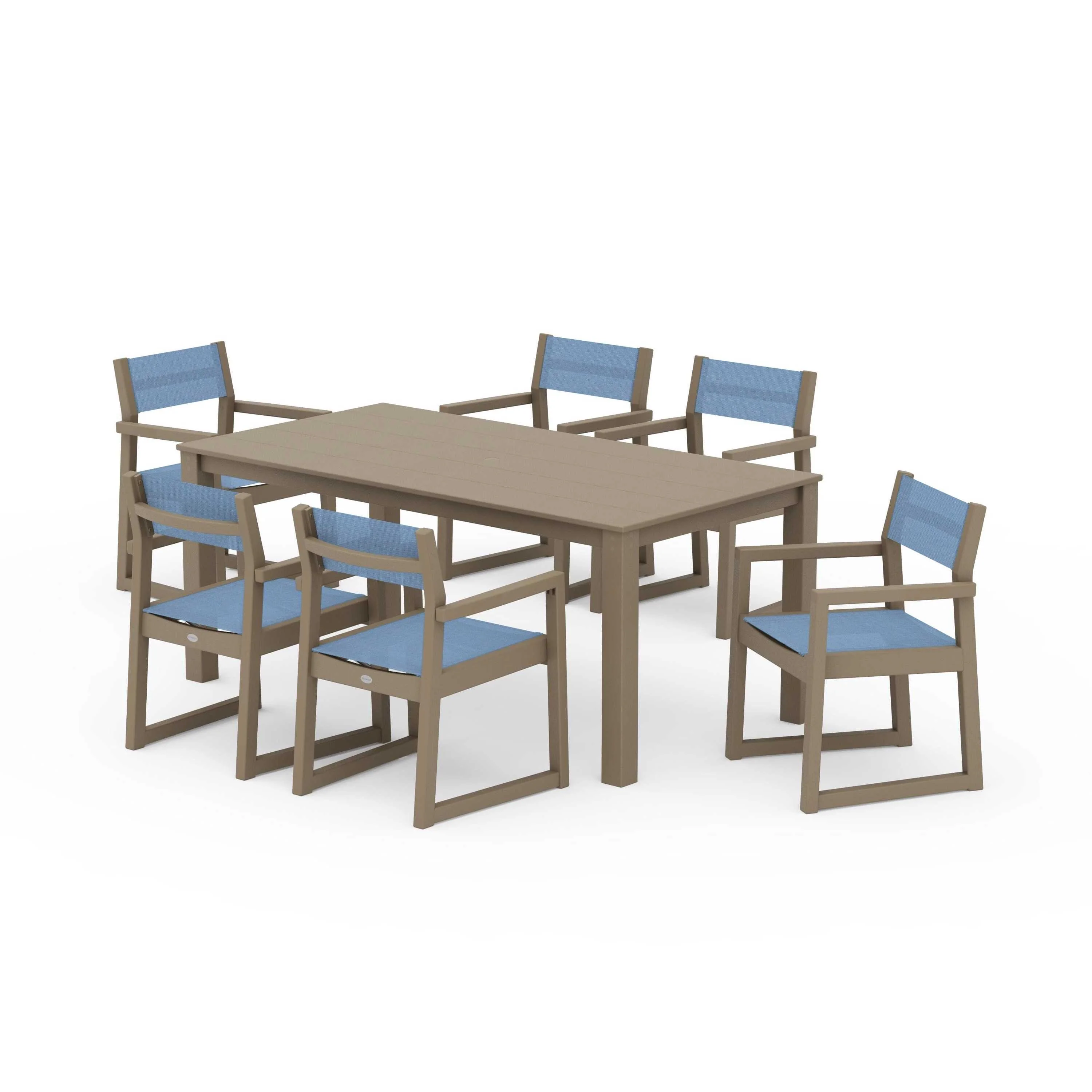 EDGE Sling Arm Chair 7-Piece Parsons Dining Set - Image 38