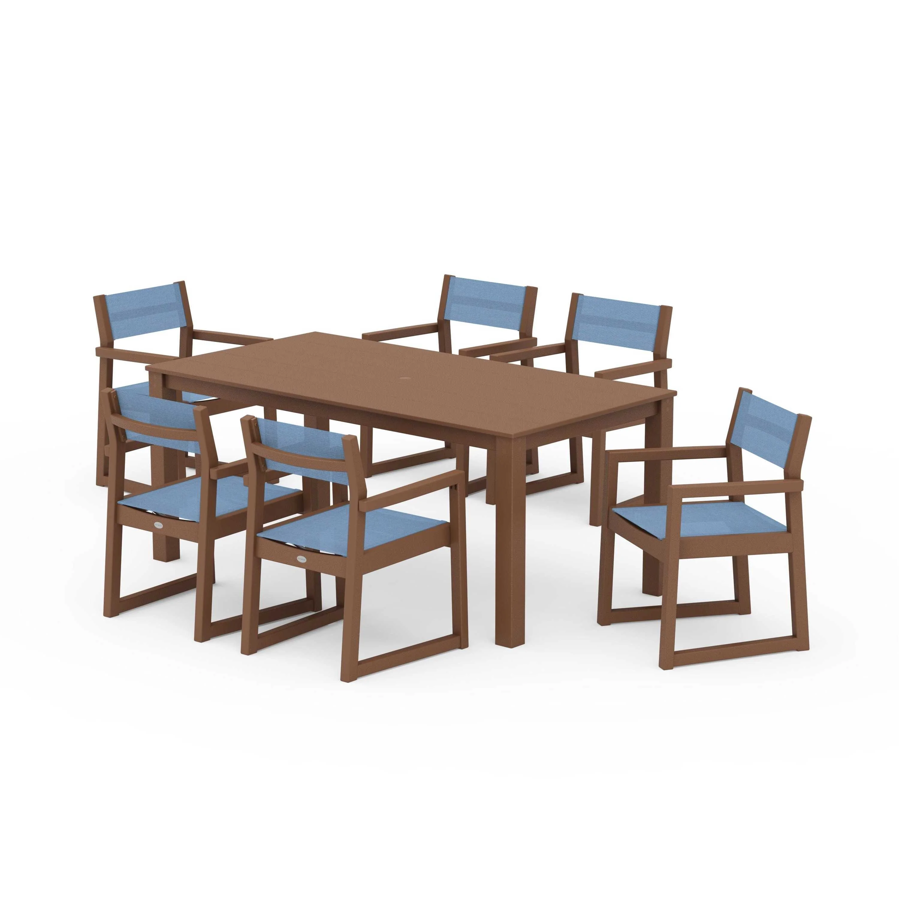 EDGE Sling Arm Chair 7-Piece Parsons Dining Set - Image 58