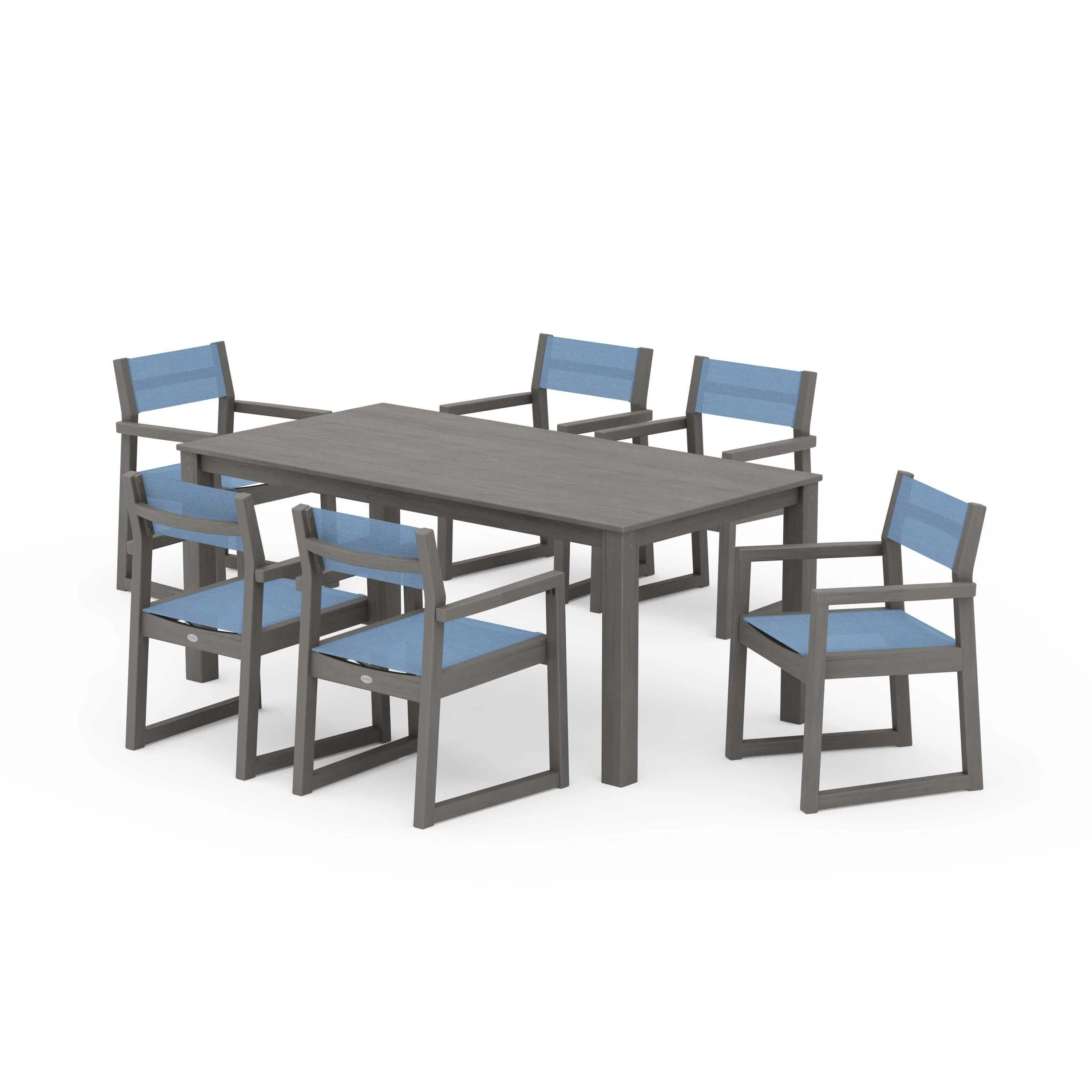 EDGE Sling Arm Chair 7-Piece Parsons Dining Set - Image 74