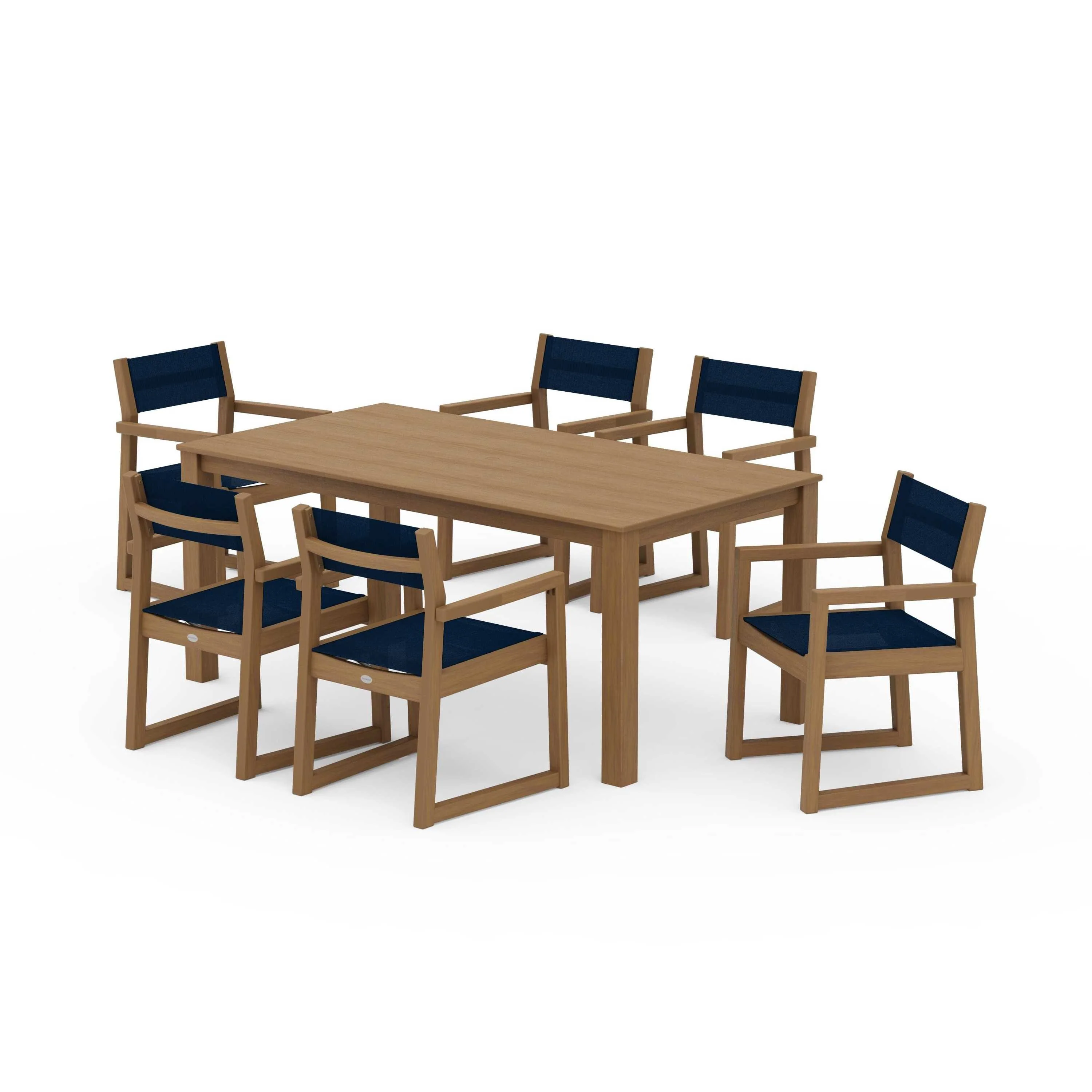 EDGE Sling Arm Chair 7-Piece Parsons Dining Set - Image 79