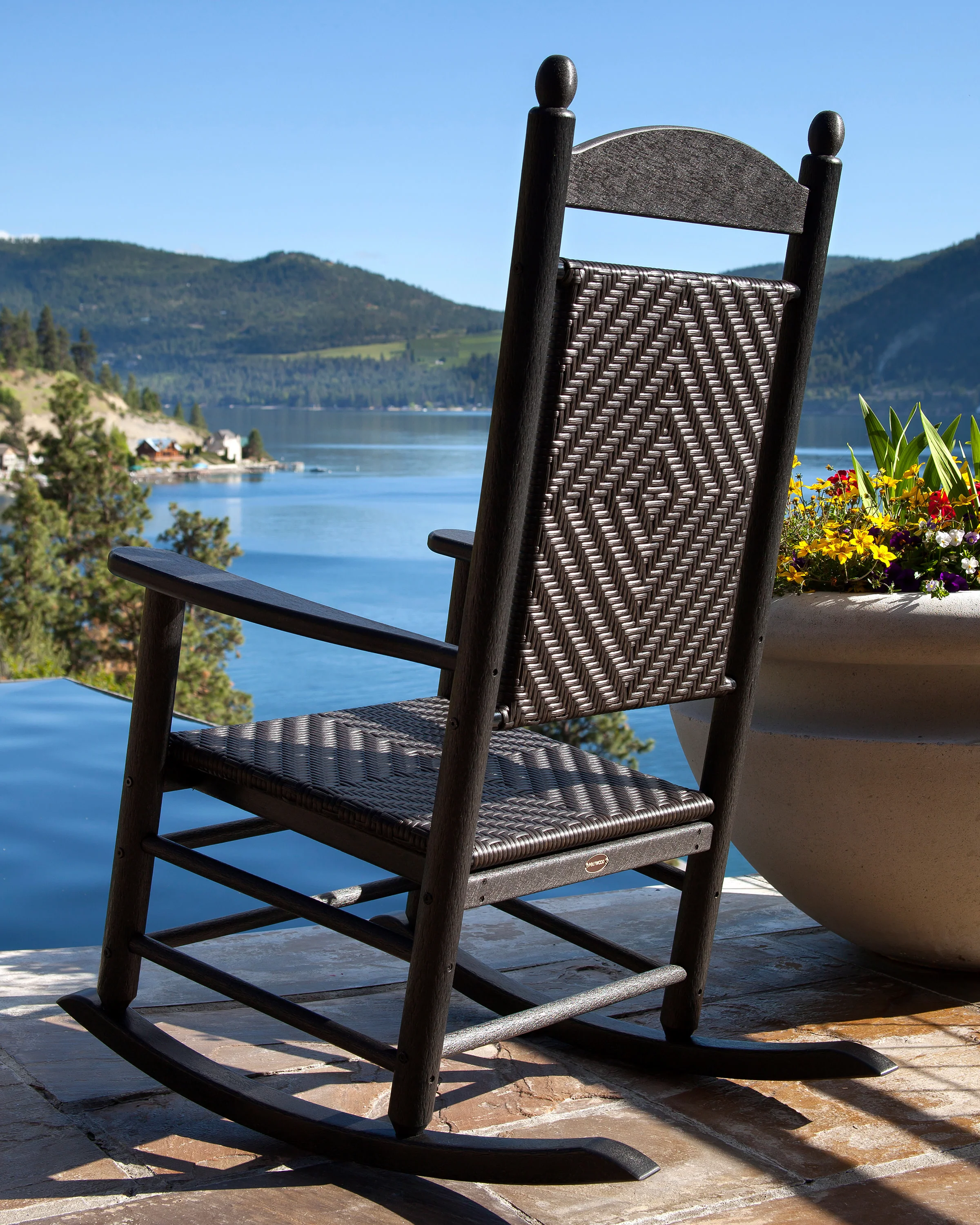 Jefferson Woven Rocking Chair - Image 3