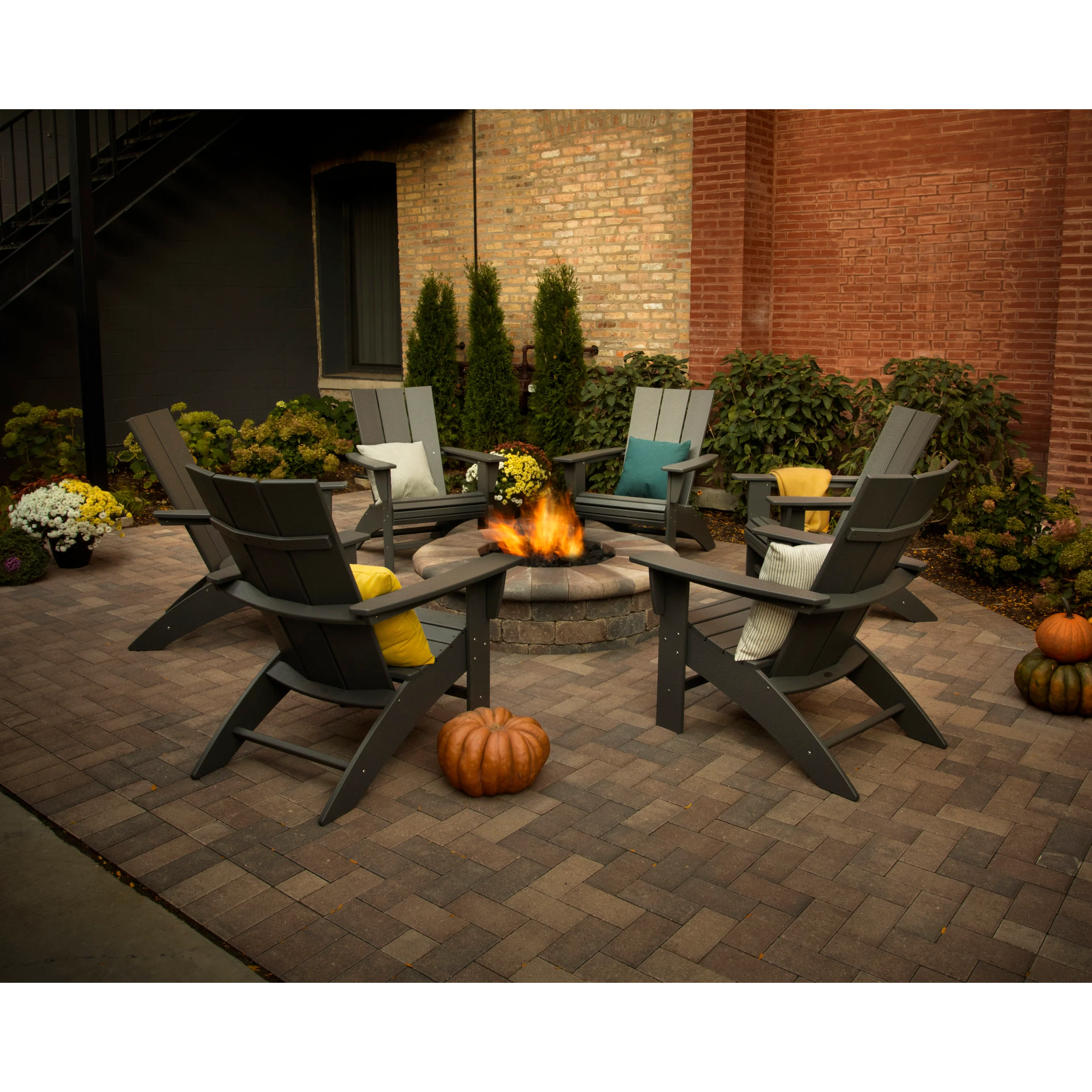 Modern Curveback Adirondack Chair - Image 4