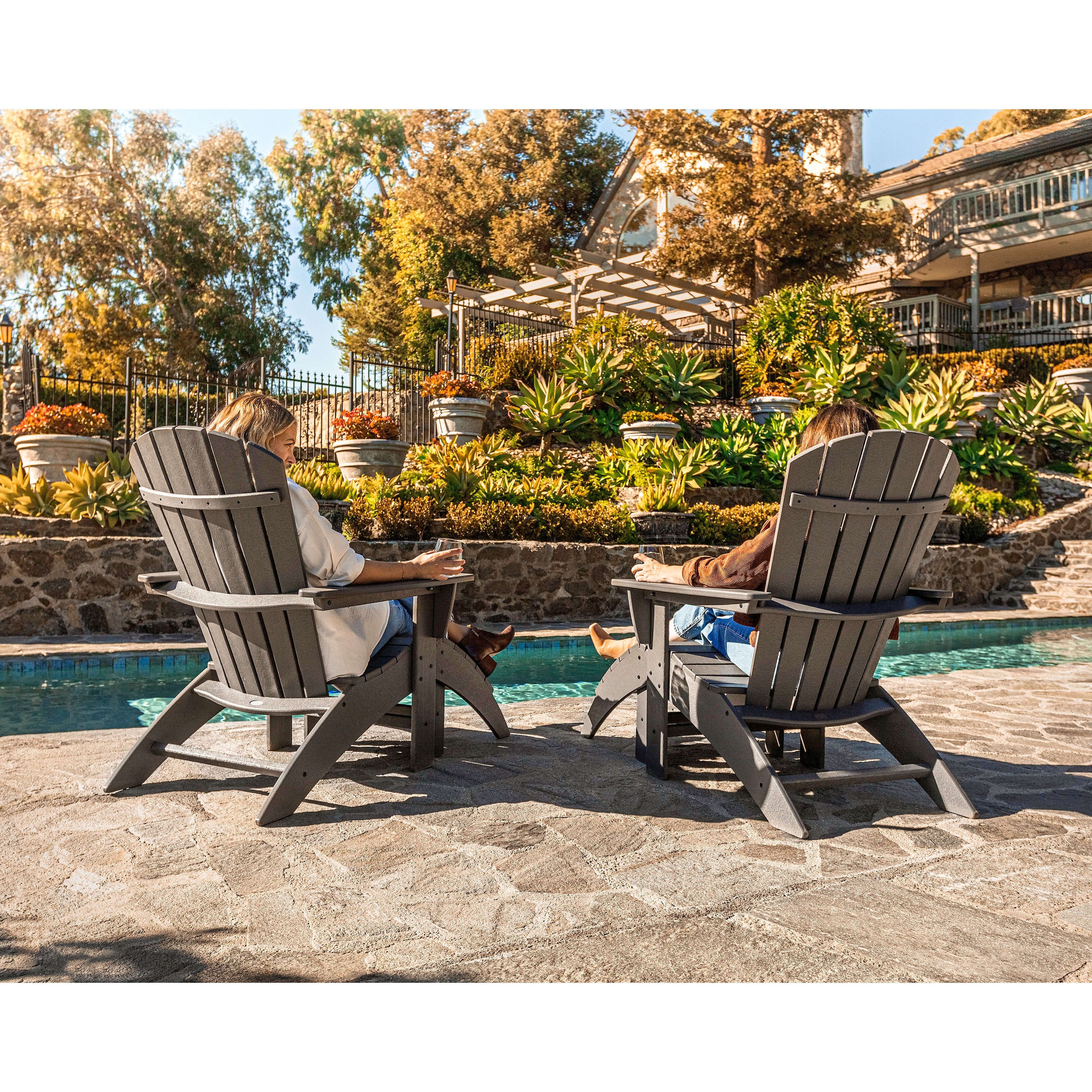 Nautical Curveback Adirondack Chair - Image 6