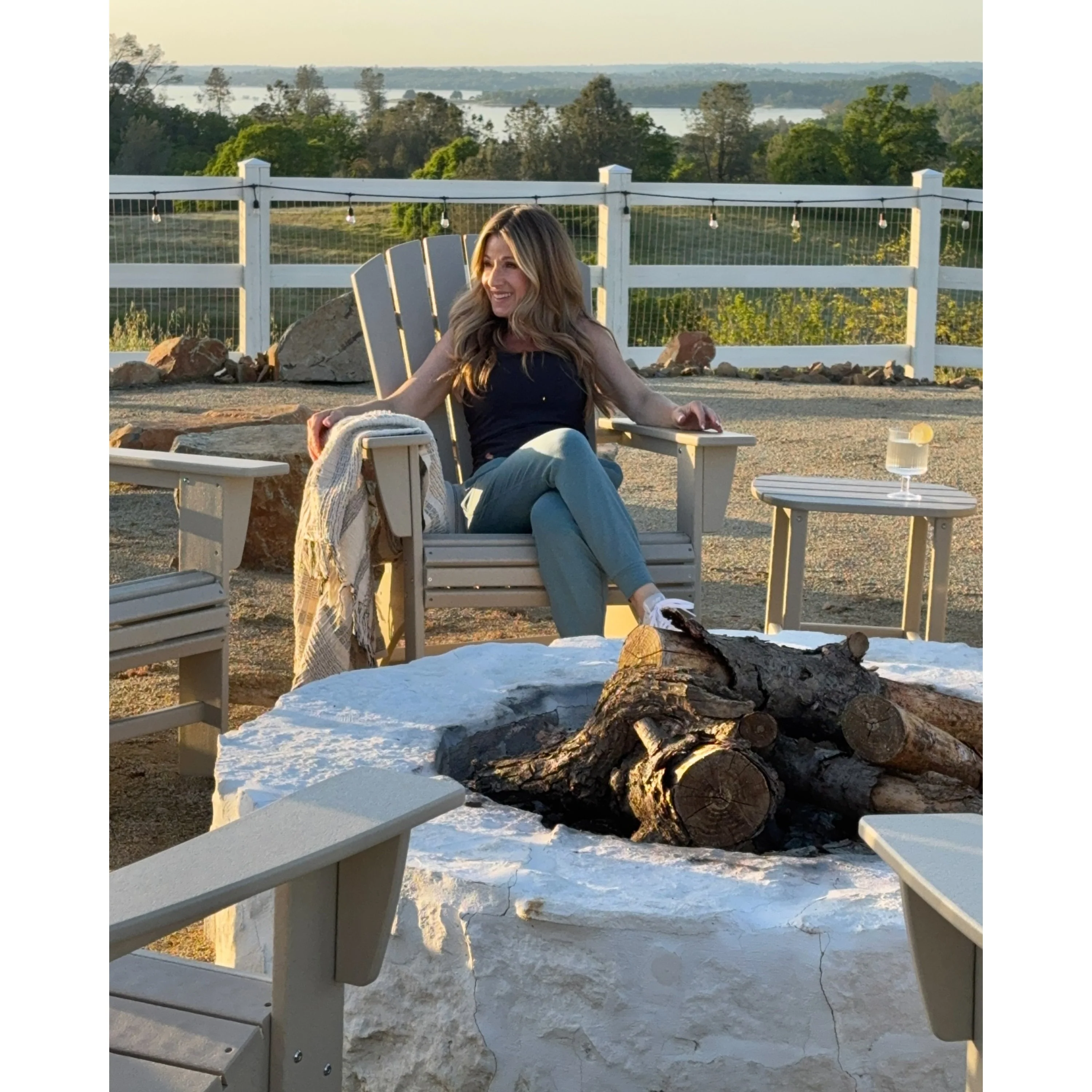 Nautical Curveback Adirondack Chair - Image 9