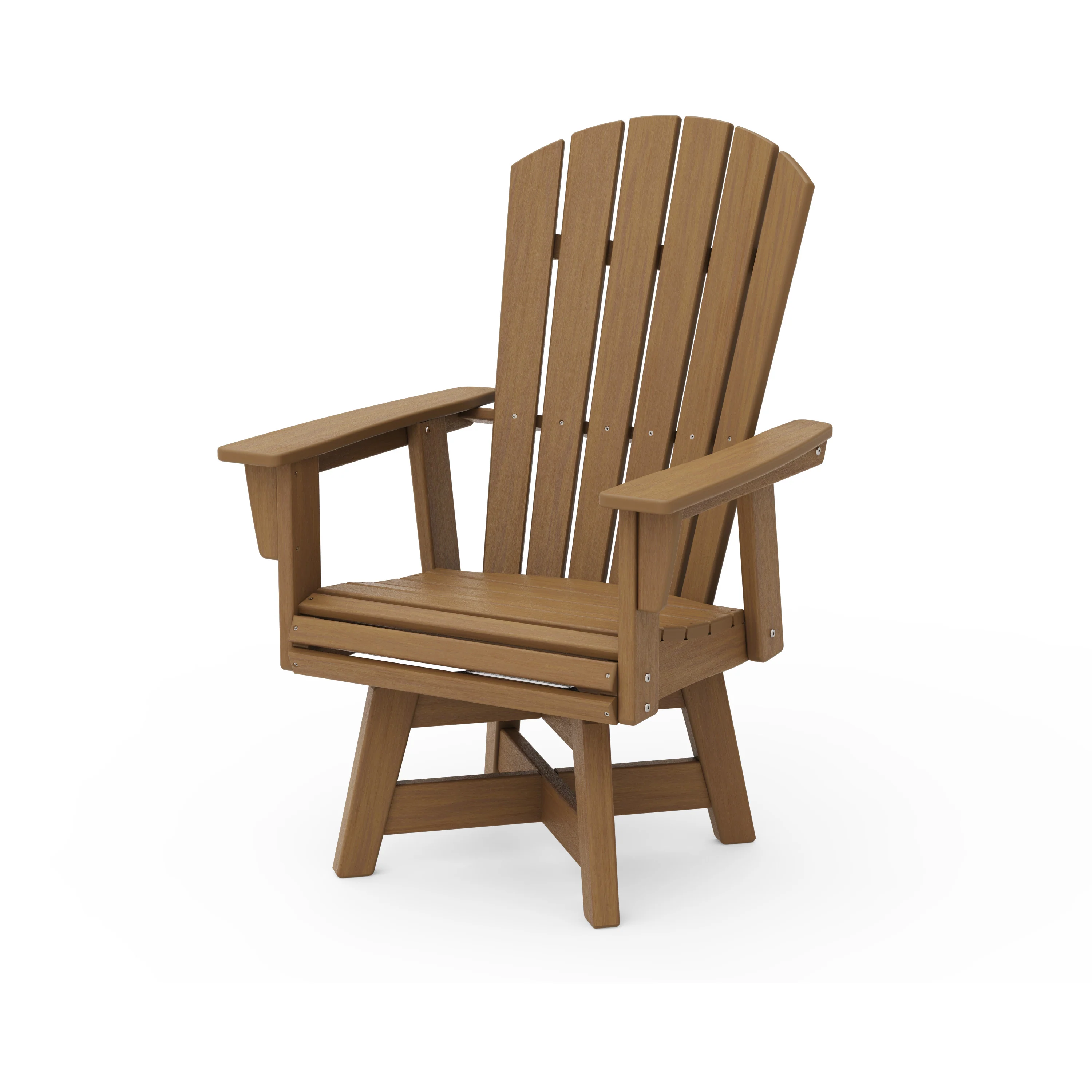 Nautical Curveback Adirondack Swivel Dining Chair - Image 3