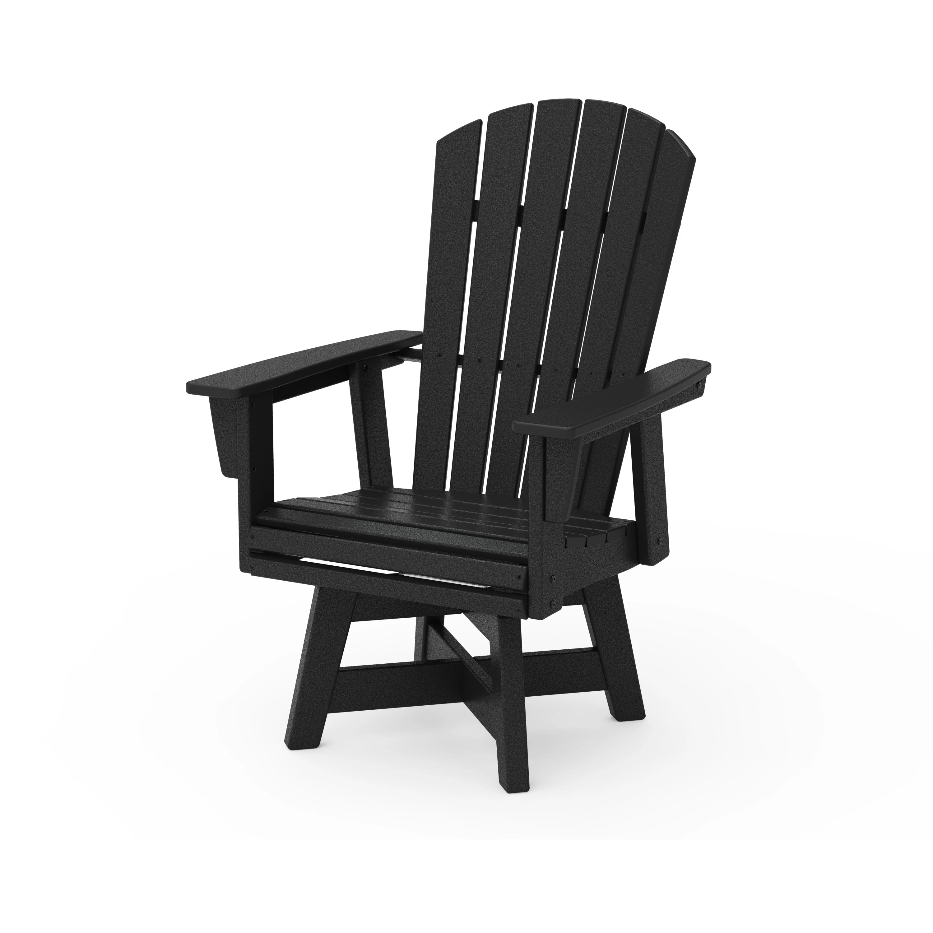 Nautical Curveback Adirondack Swivel Dining Chair - Image 4