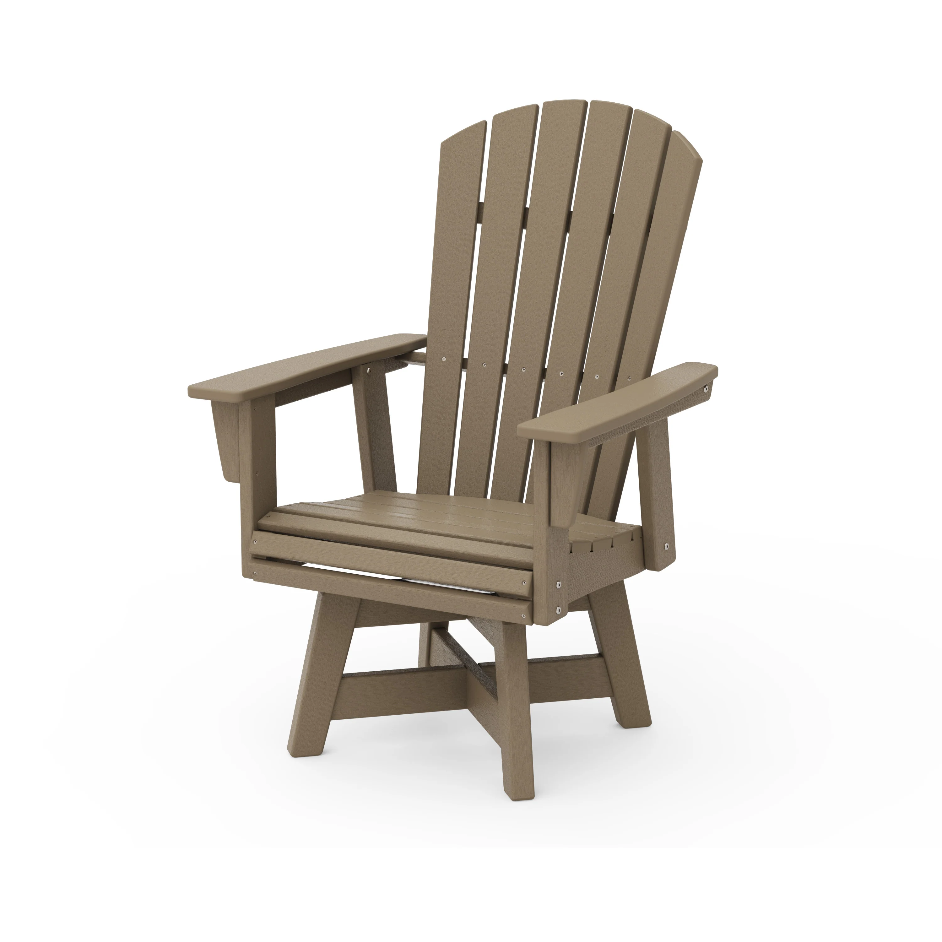 Nautical Curveback Adirondack Swivel Dining Chair - Image 5