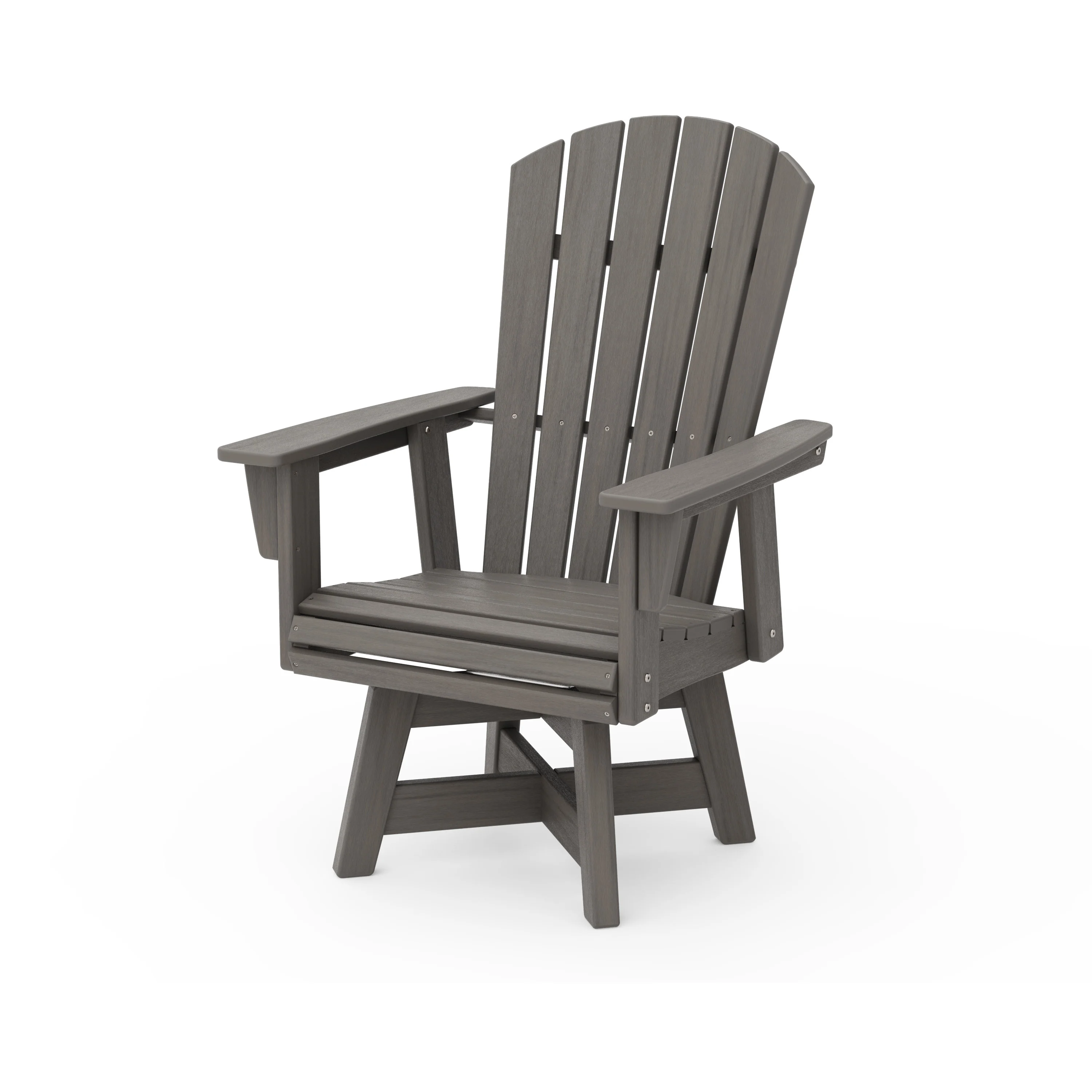 Nautical Curveback Adirondack Swivel Dining Chair - Image 6