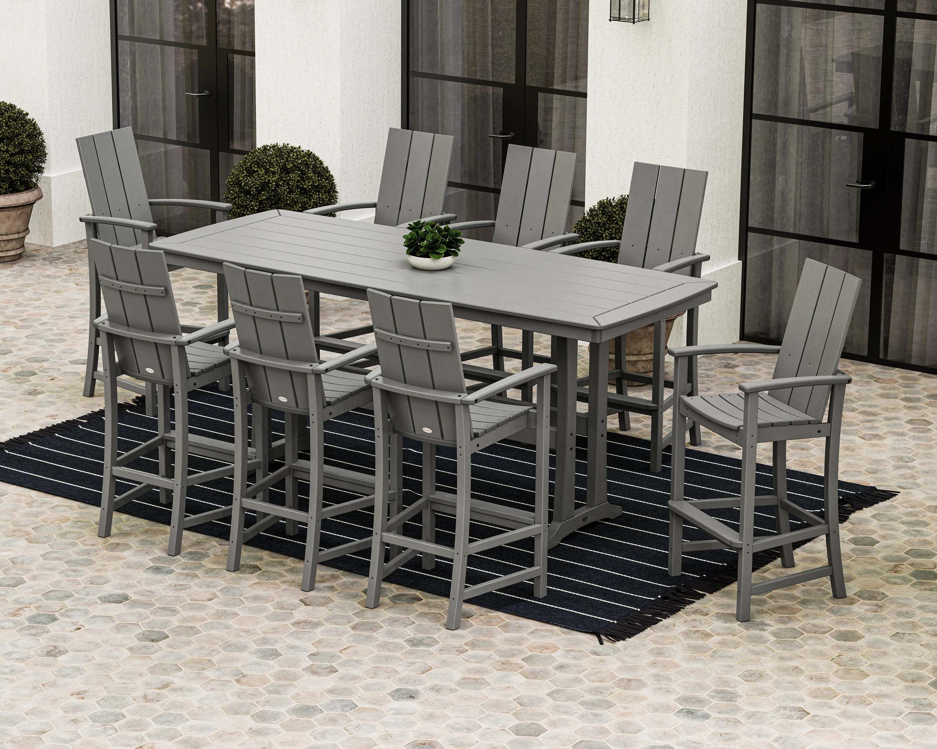 Nautical Trestle 39" x 97" Bar Table - Image 3