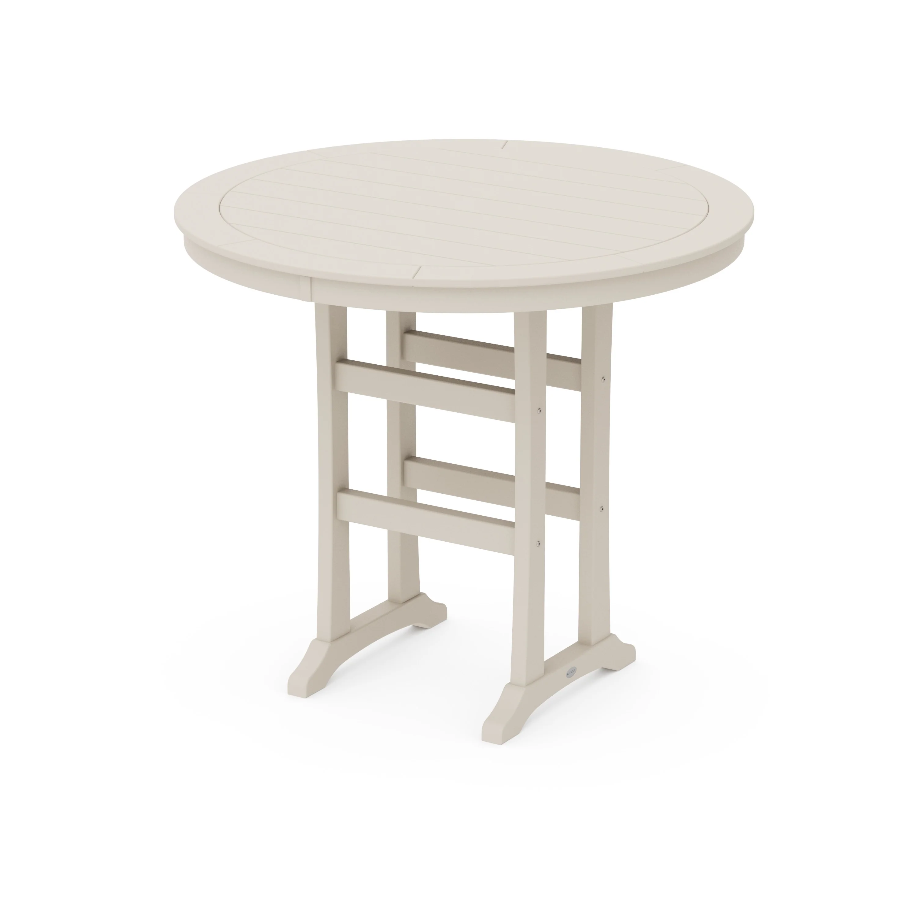 Nautical Trestle 48" Round Bar Table - Image 13