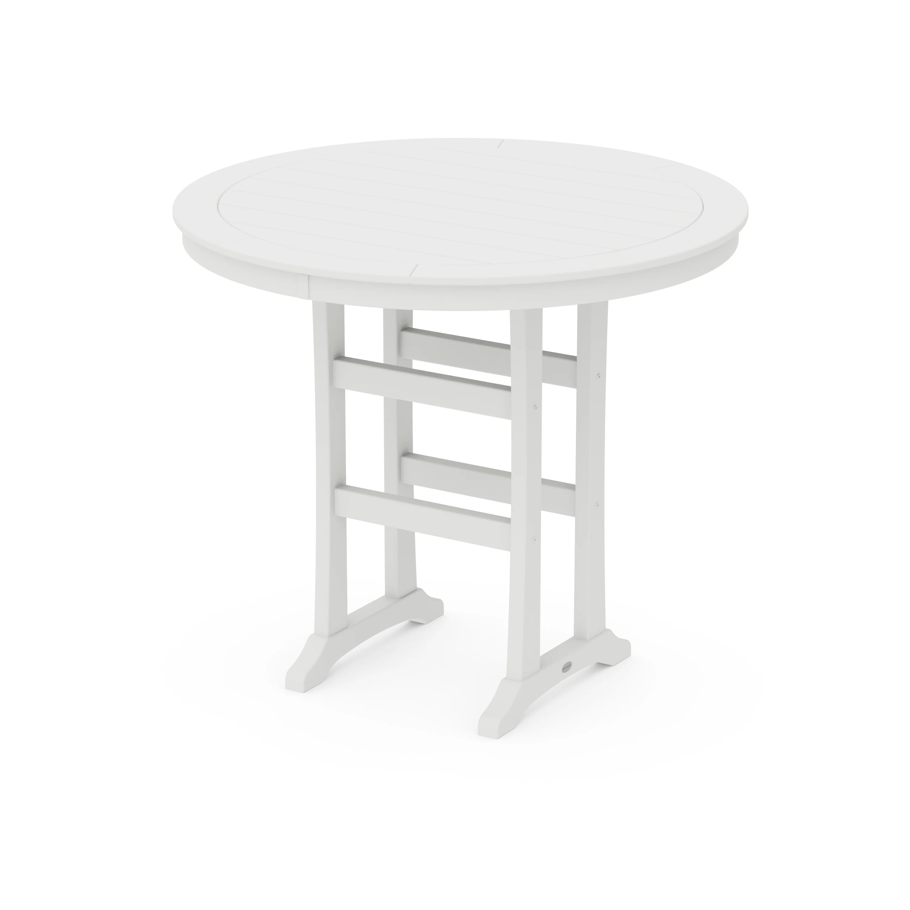 Nautical Trestle 48" Round Bar Table - Image 14