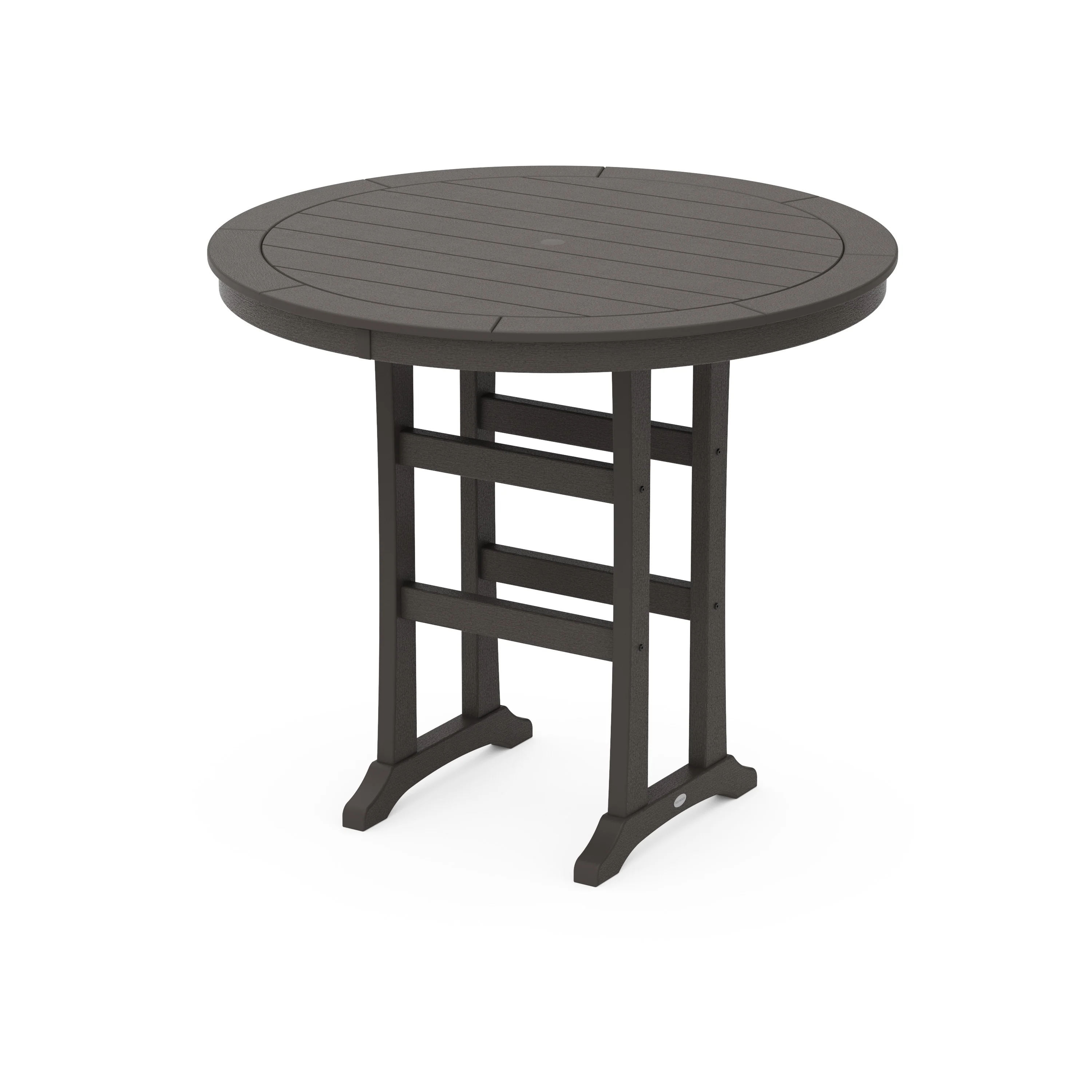 Nautical Trestle 48" Round Bar Table - Image 8