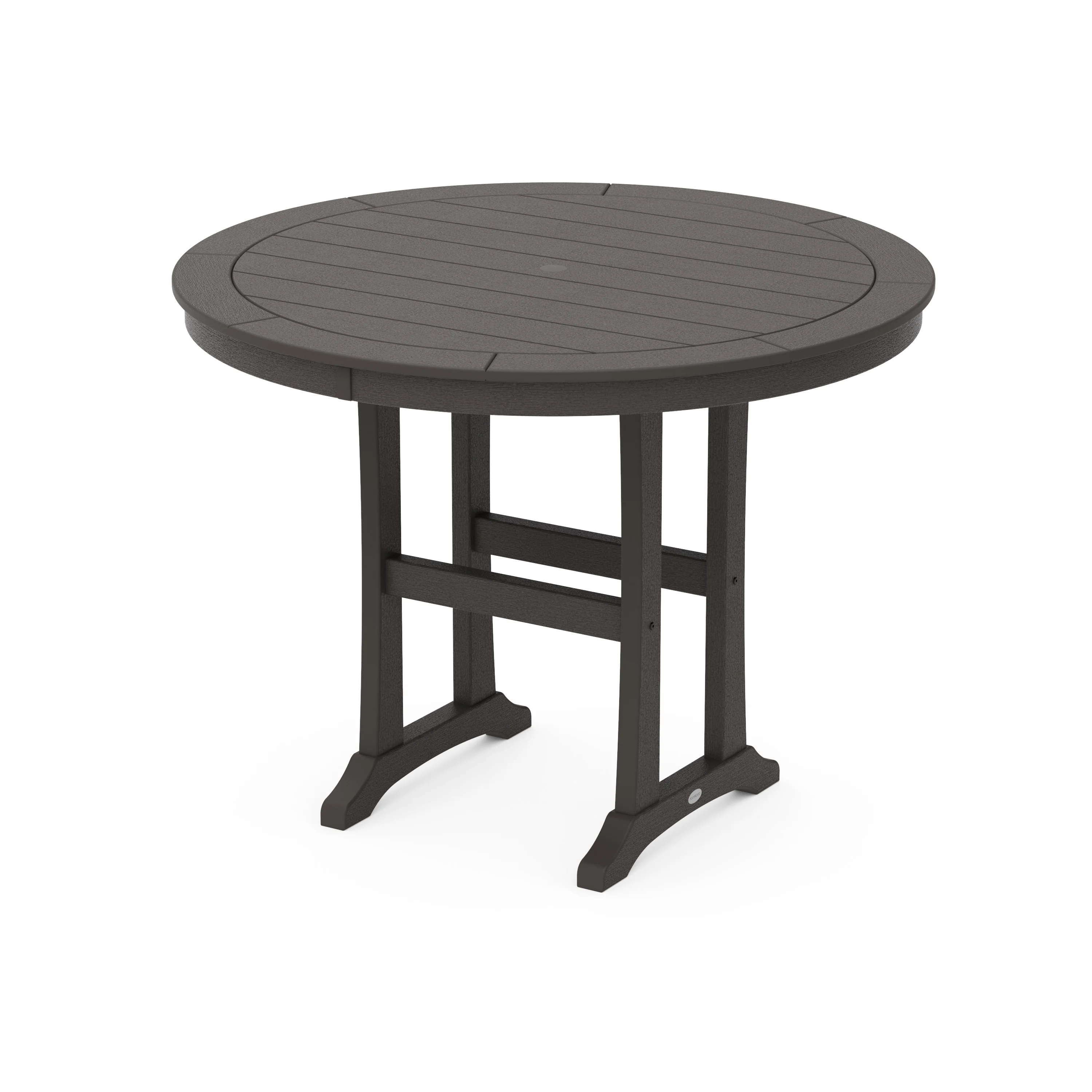 Nautical Trestle 48" Round Counter Table - Image 15