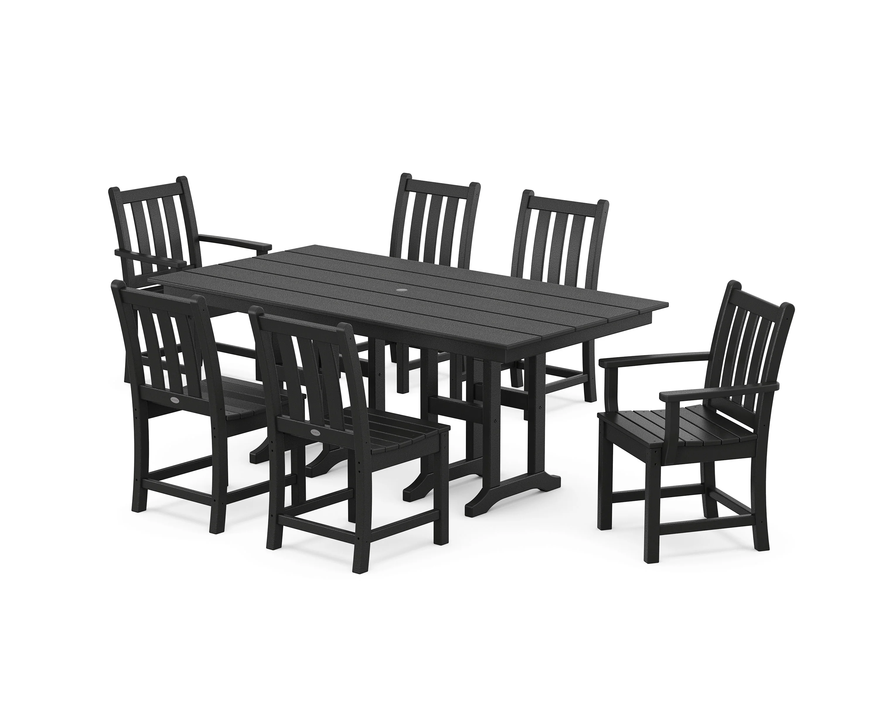 Traditional Garden 7-Piece Farmhouse Dining Set - Image 9