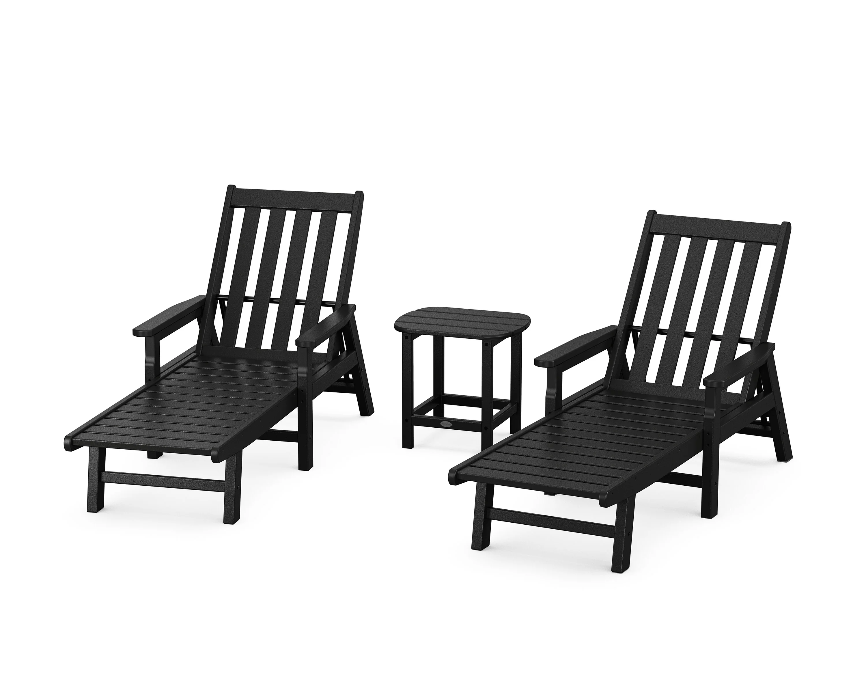 Vineyard 3-Piece Chaise with Arms Set - Image 4