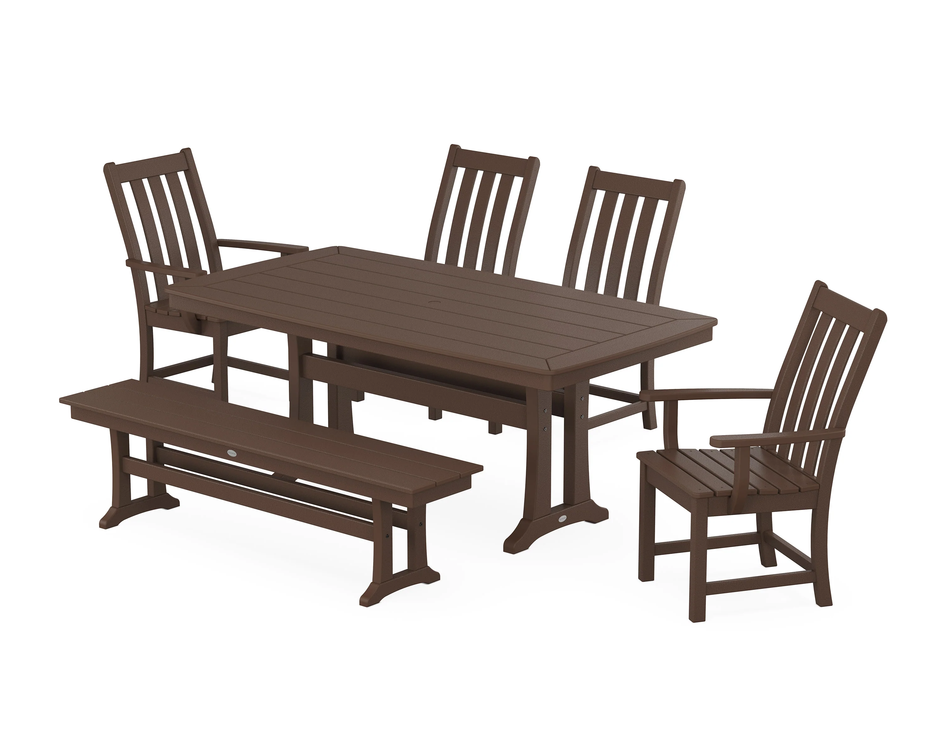 Vineyard 6-Piece Dining Set with Trestle Legs - Image 5