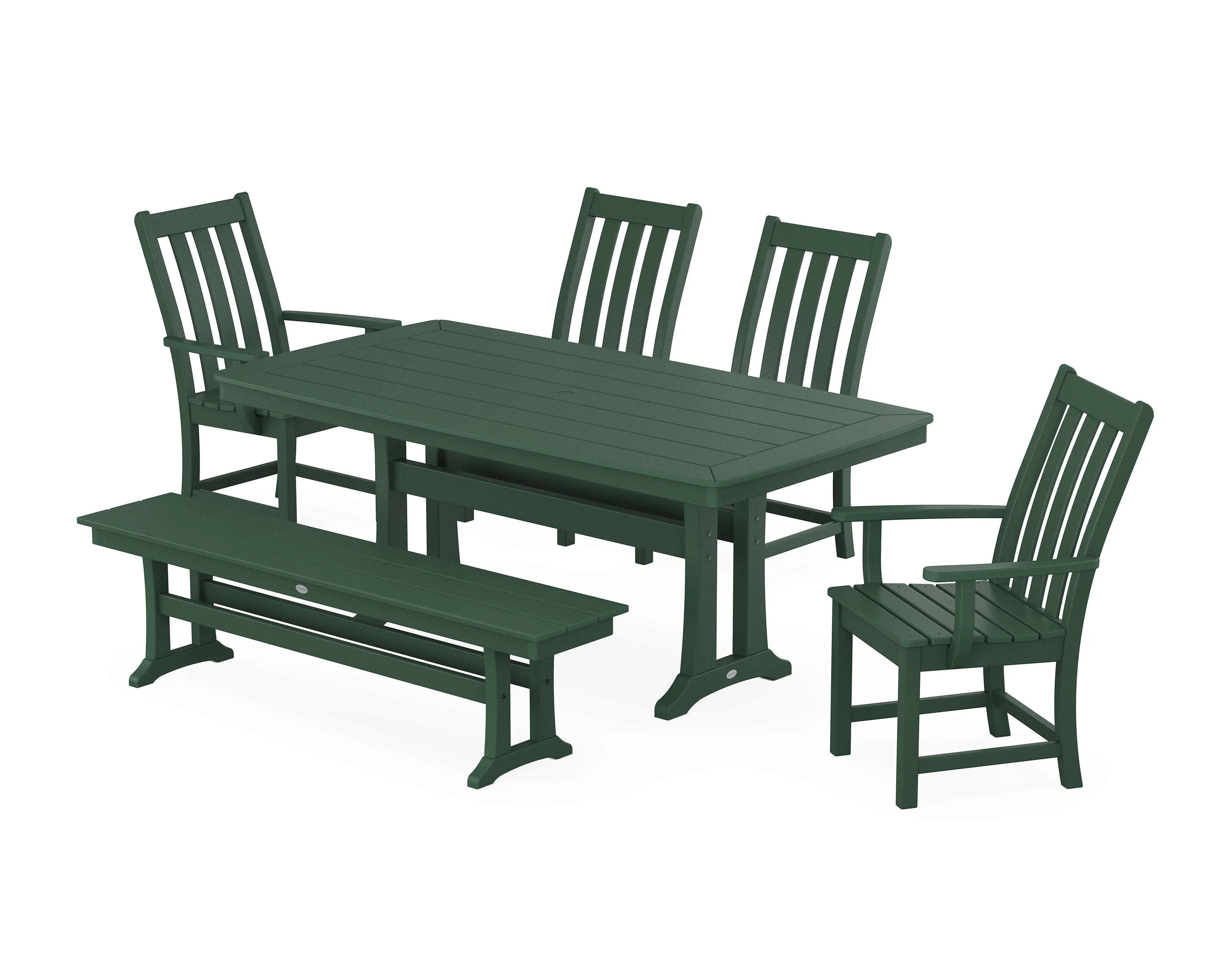 Vineyard 6-Piece Dining Set with Trestle Legs - Image 6