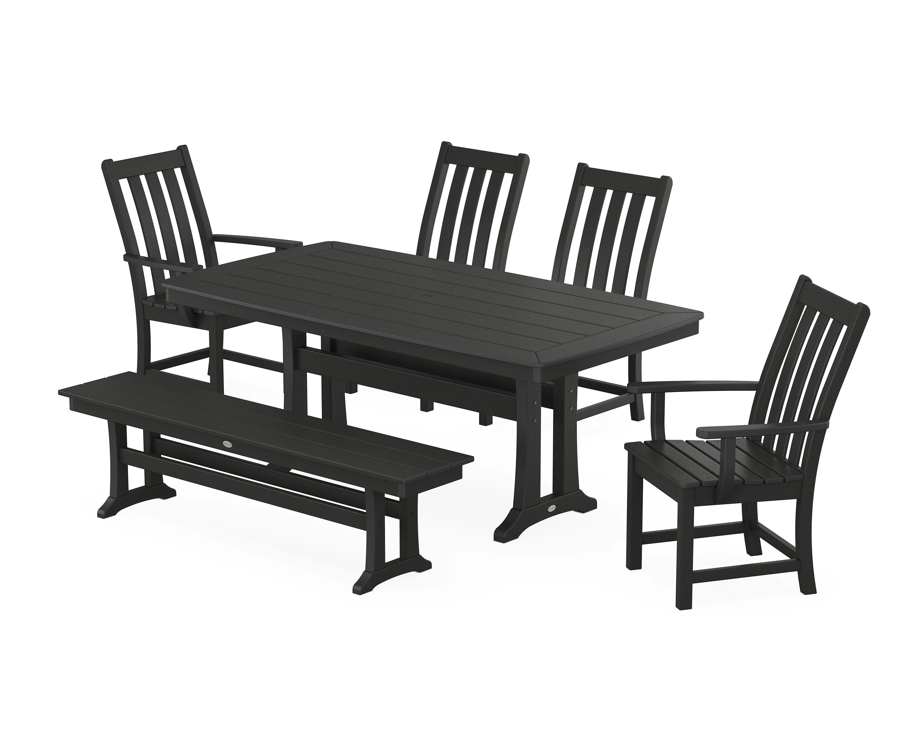 Vineyard 6-Piece Dining Set with Trestle Legs - Image 9
