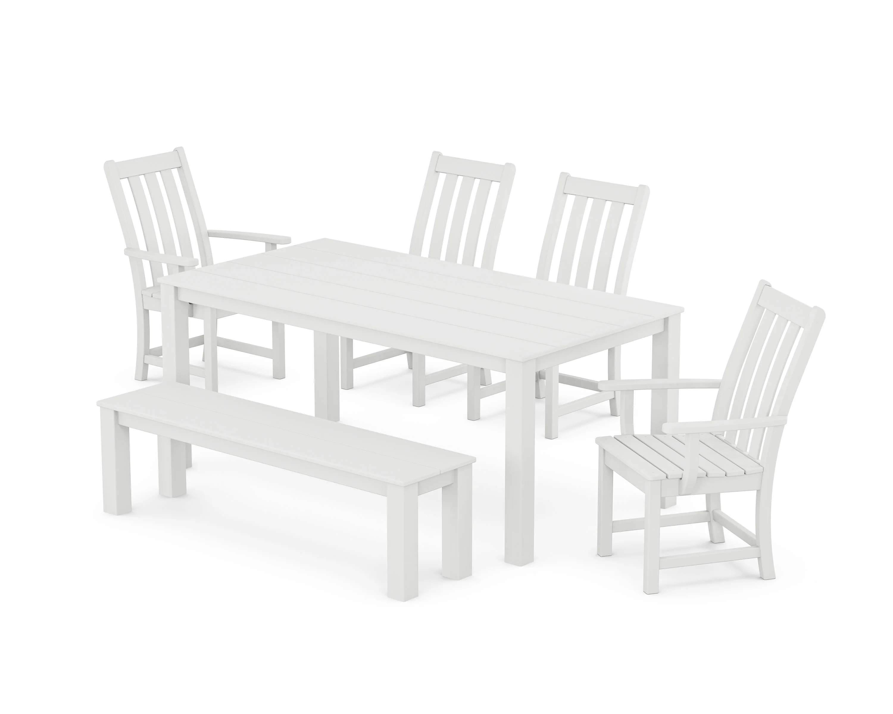 Vineyard 6-Piece Parsons Dining Set with Bench - Image 5