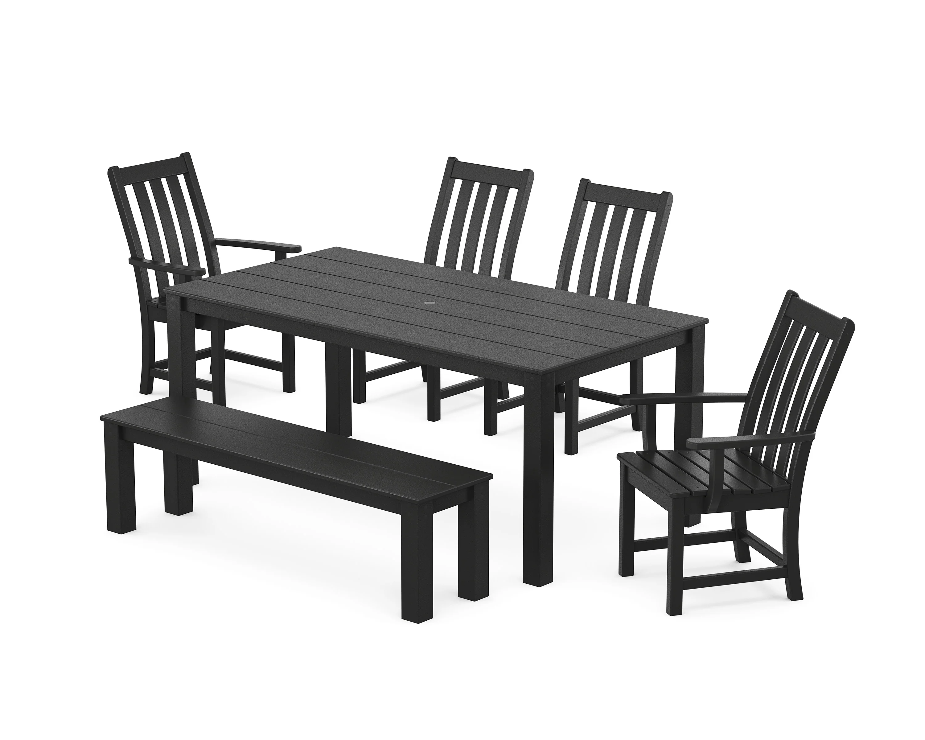 Vineyard 6-Piece Parsons Dining Set with Bench - Image 7