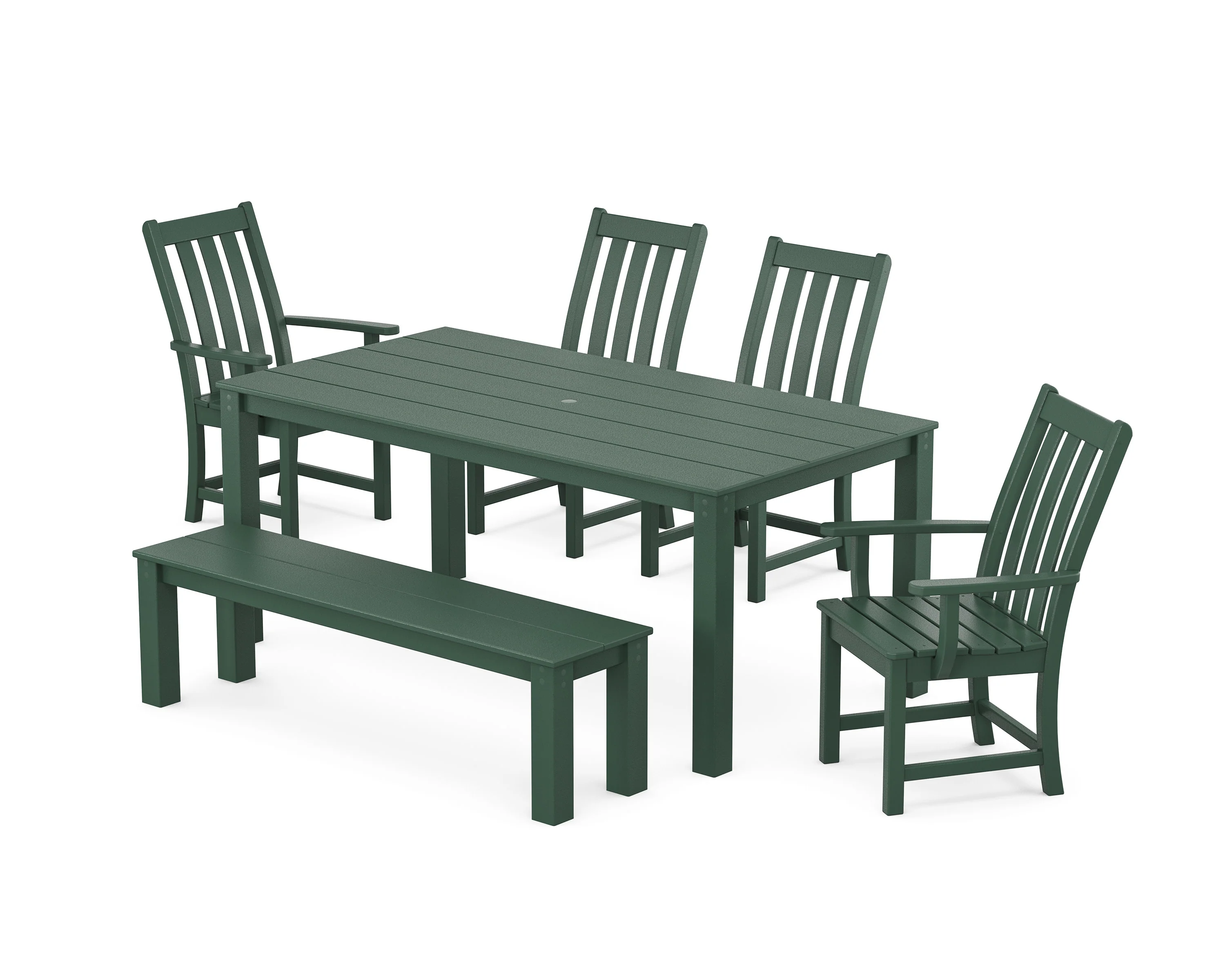 Vineyard 6-Piece Parsons Dining Set with Bench - Image 8