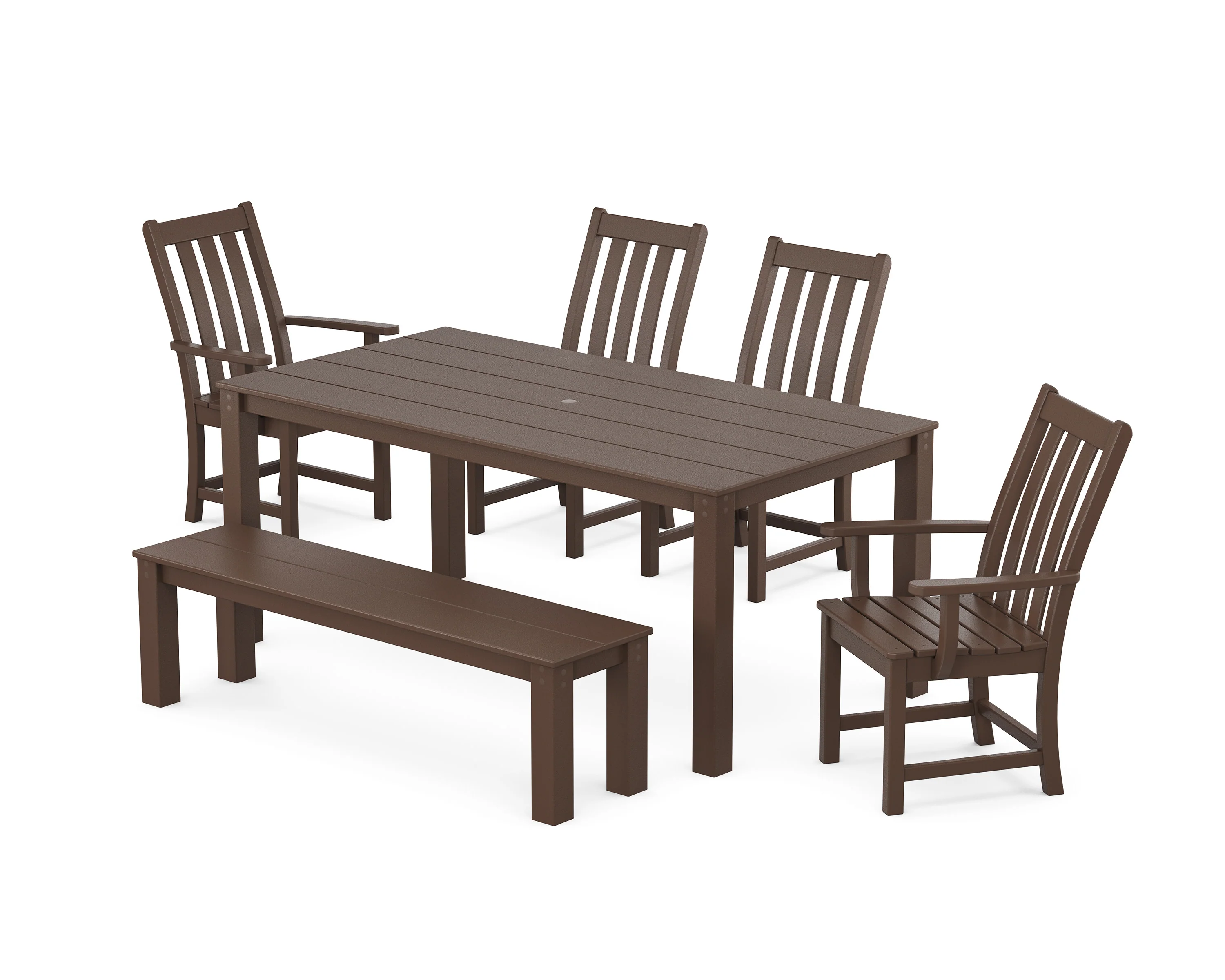 Vineyard 6-Piece Parsons Dining Set with Bench - Image 9