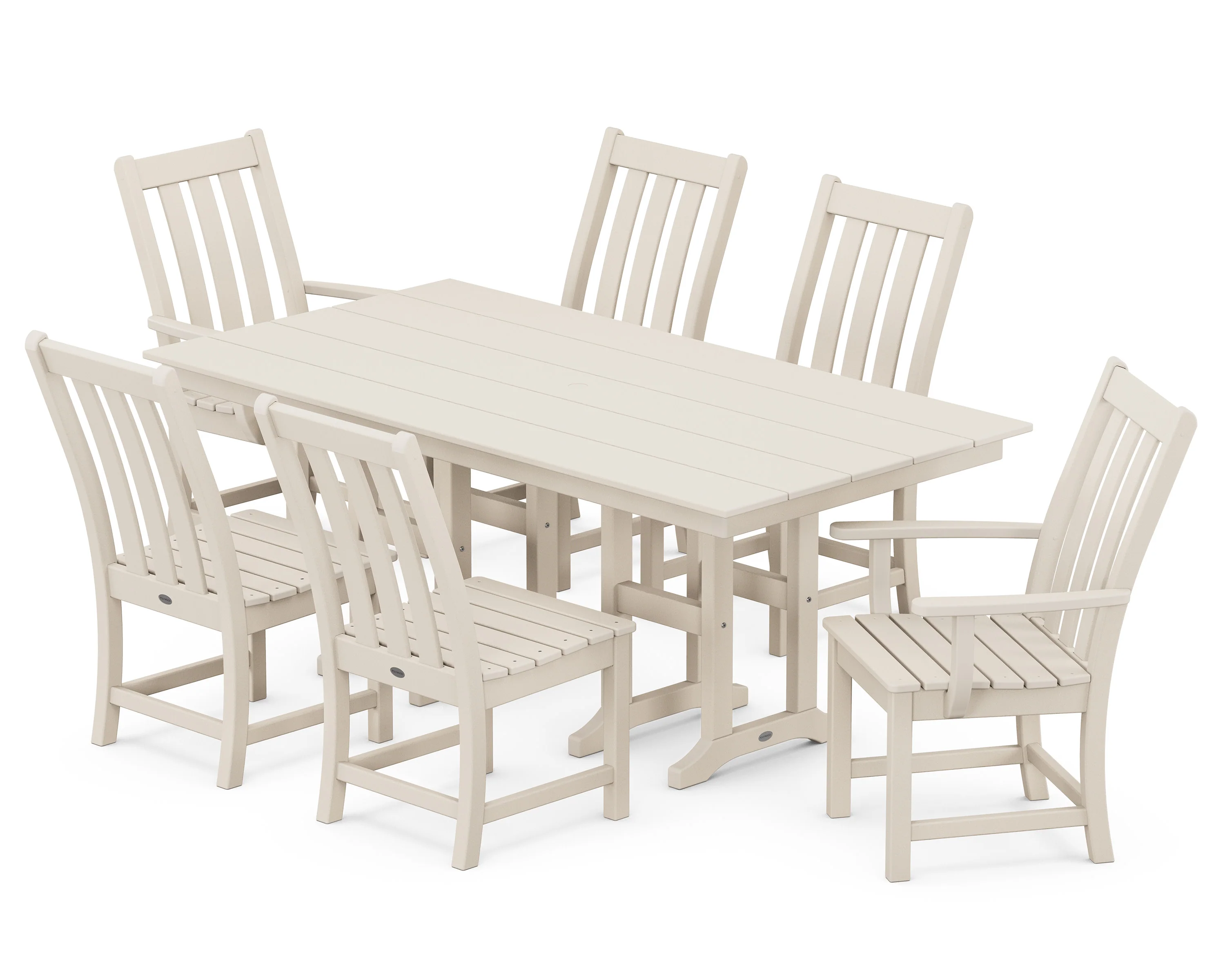 Vineyard 7-Piece Farmhouse Dining Set - Image 11
