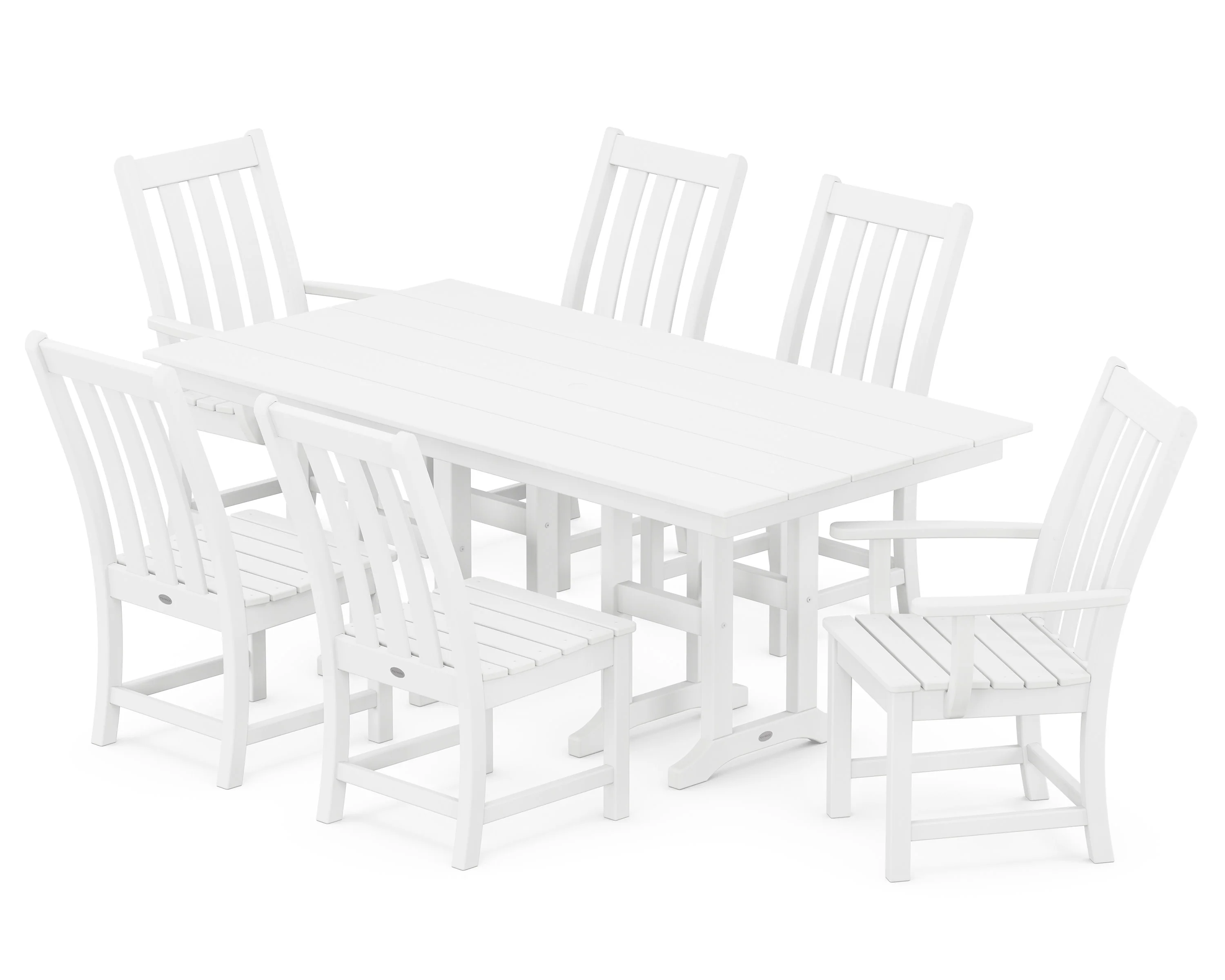 Vineyard 7-Piece Farmhouse Dining Set - Image 4