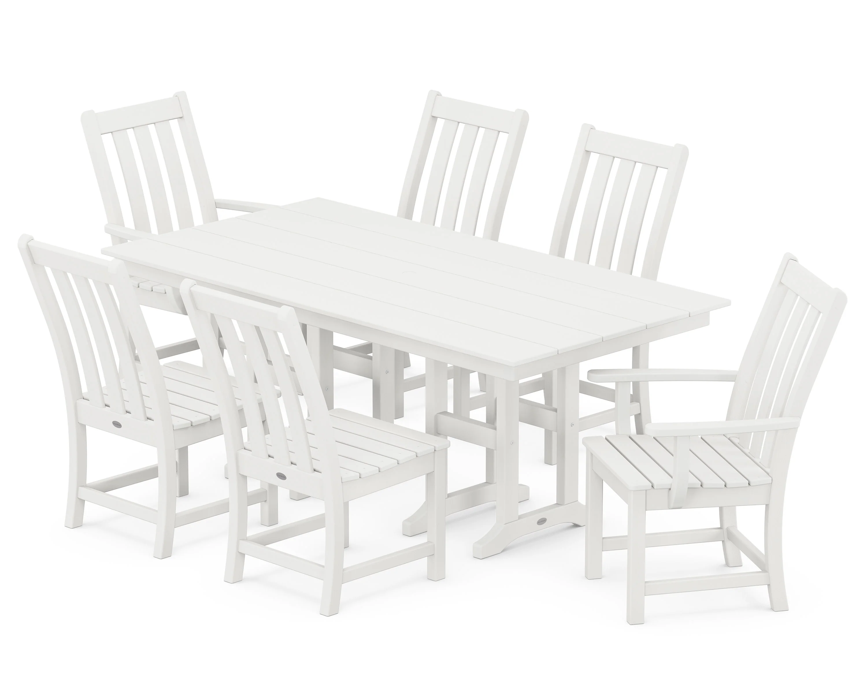 Vineyard 7-Piece Farmhouse Dining Set - Image 5
