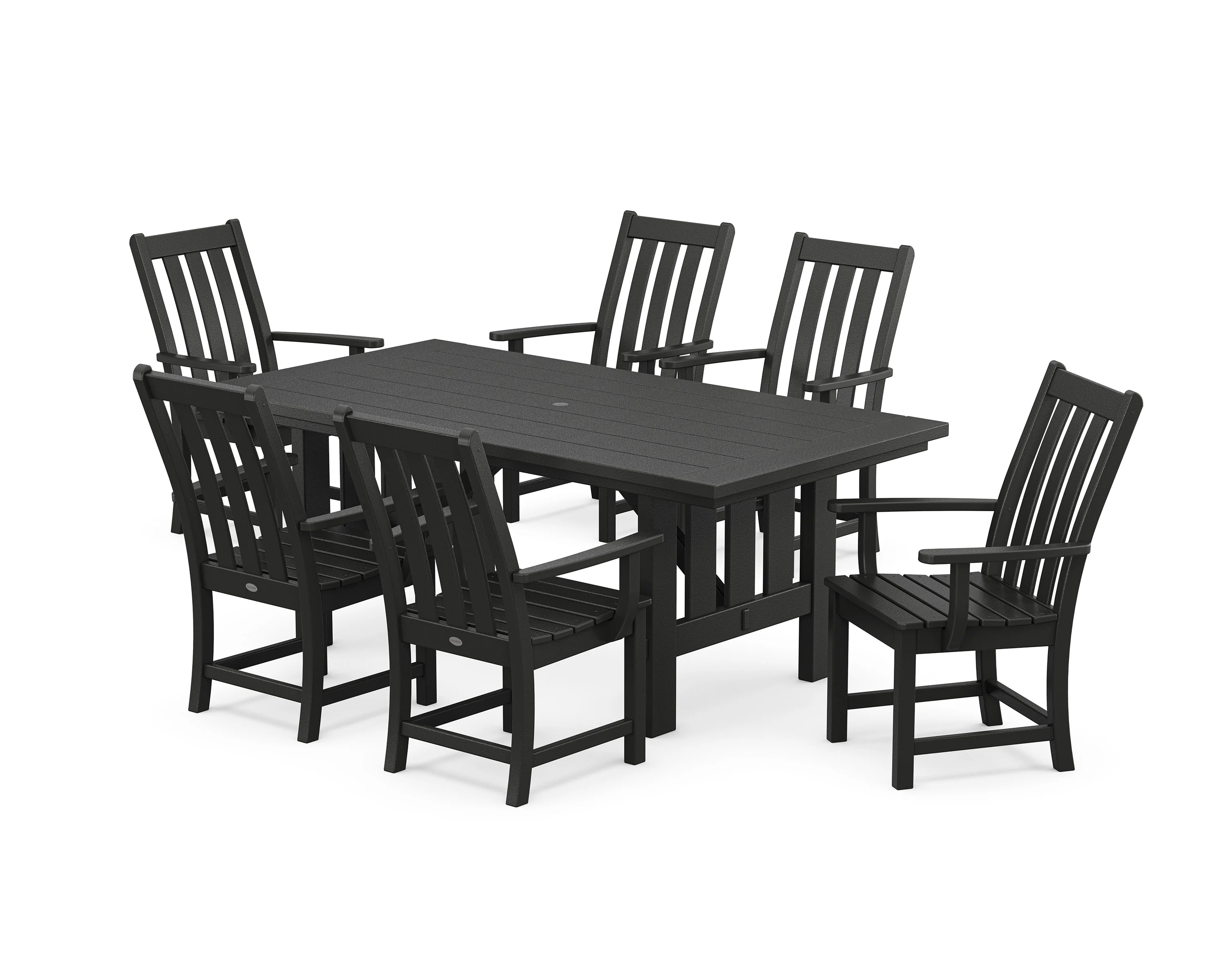 Vineyard Arm Chair 7-Piece Mission Dining Set - Image 5