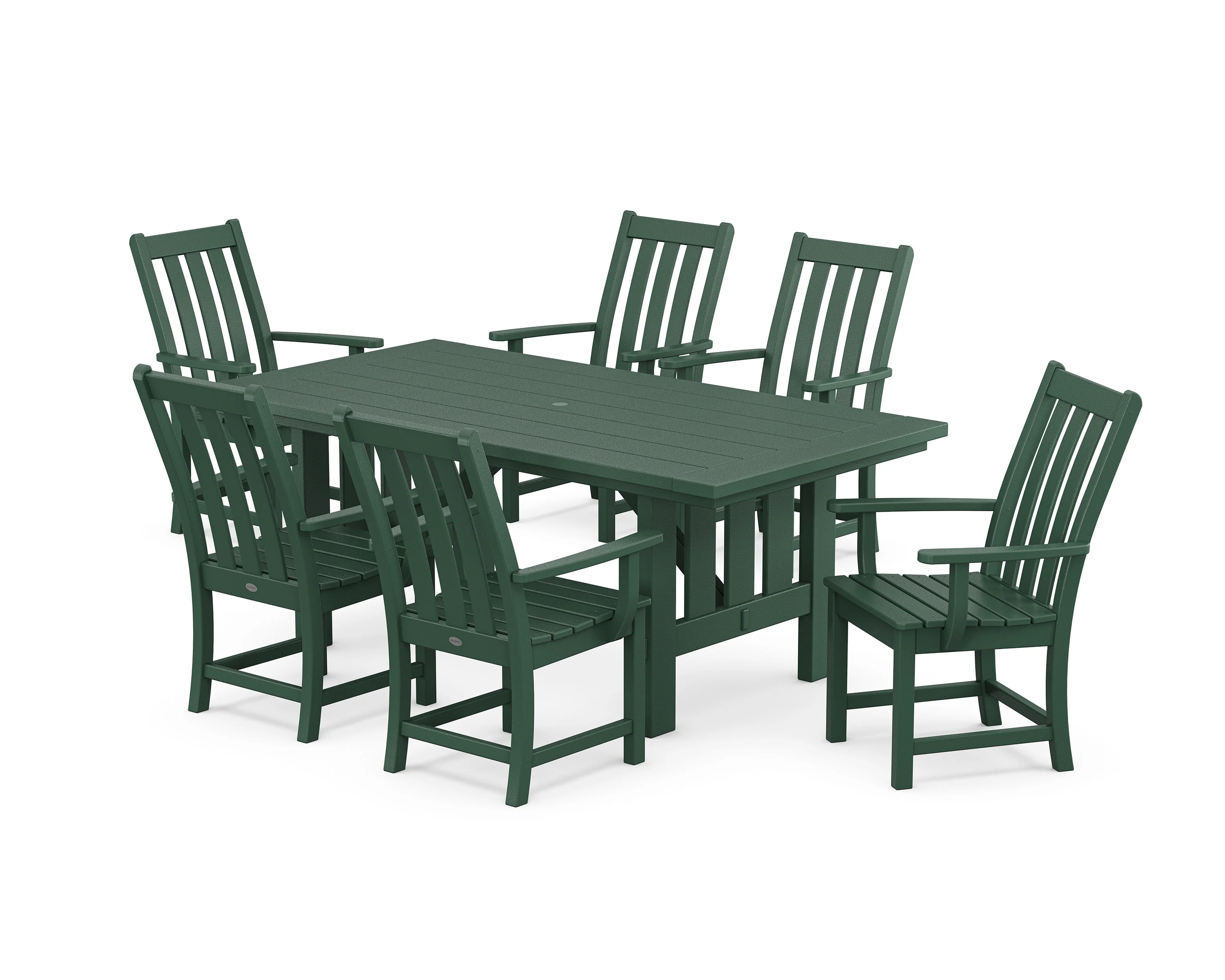Vineyard Arm Chair 7-Piece Mission Dining Set - Image 9