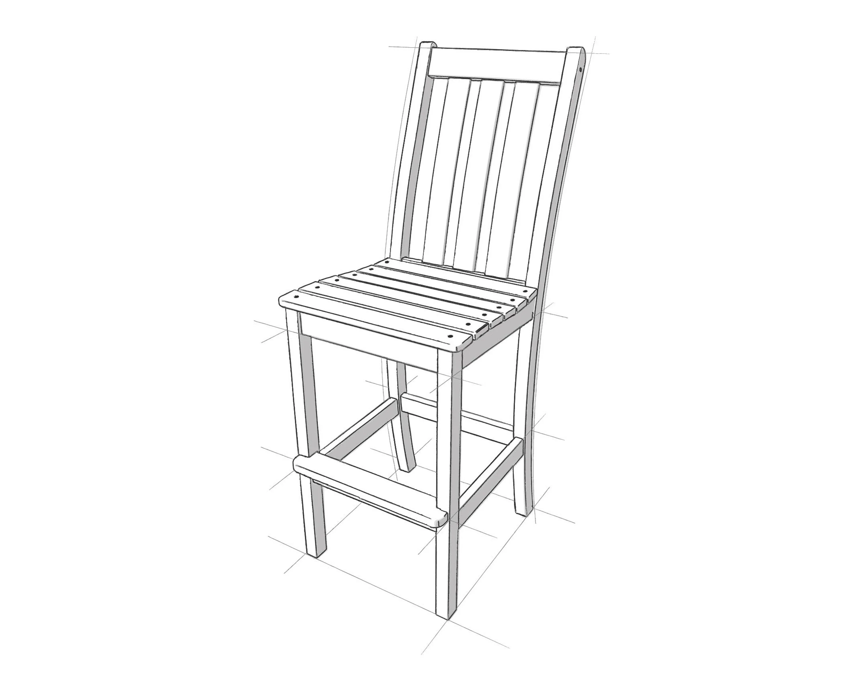 Vineyard Bar Side Chair - Image 5