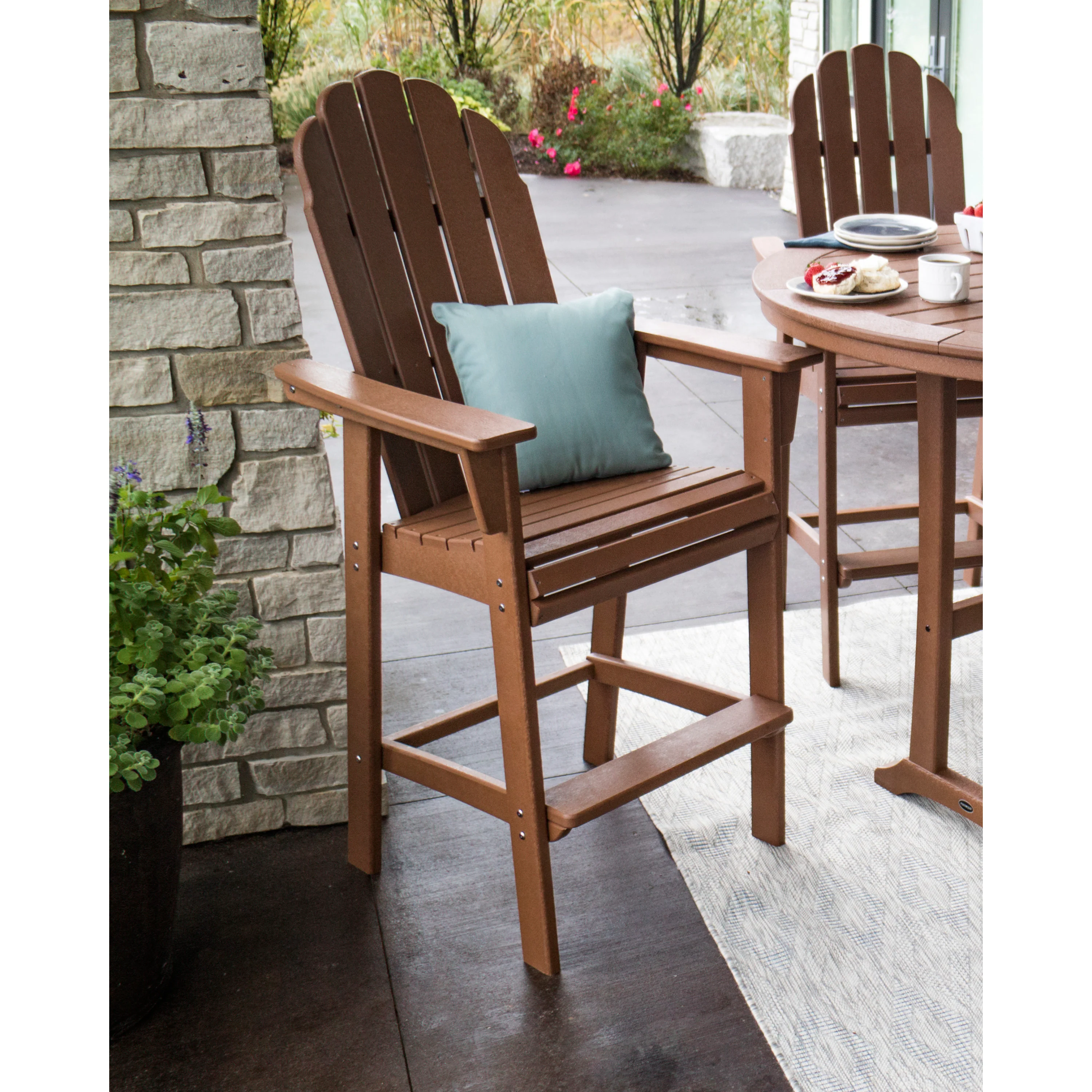 Vineyard Curveback Adirondack Bar Chair - Image 3