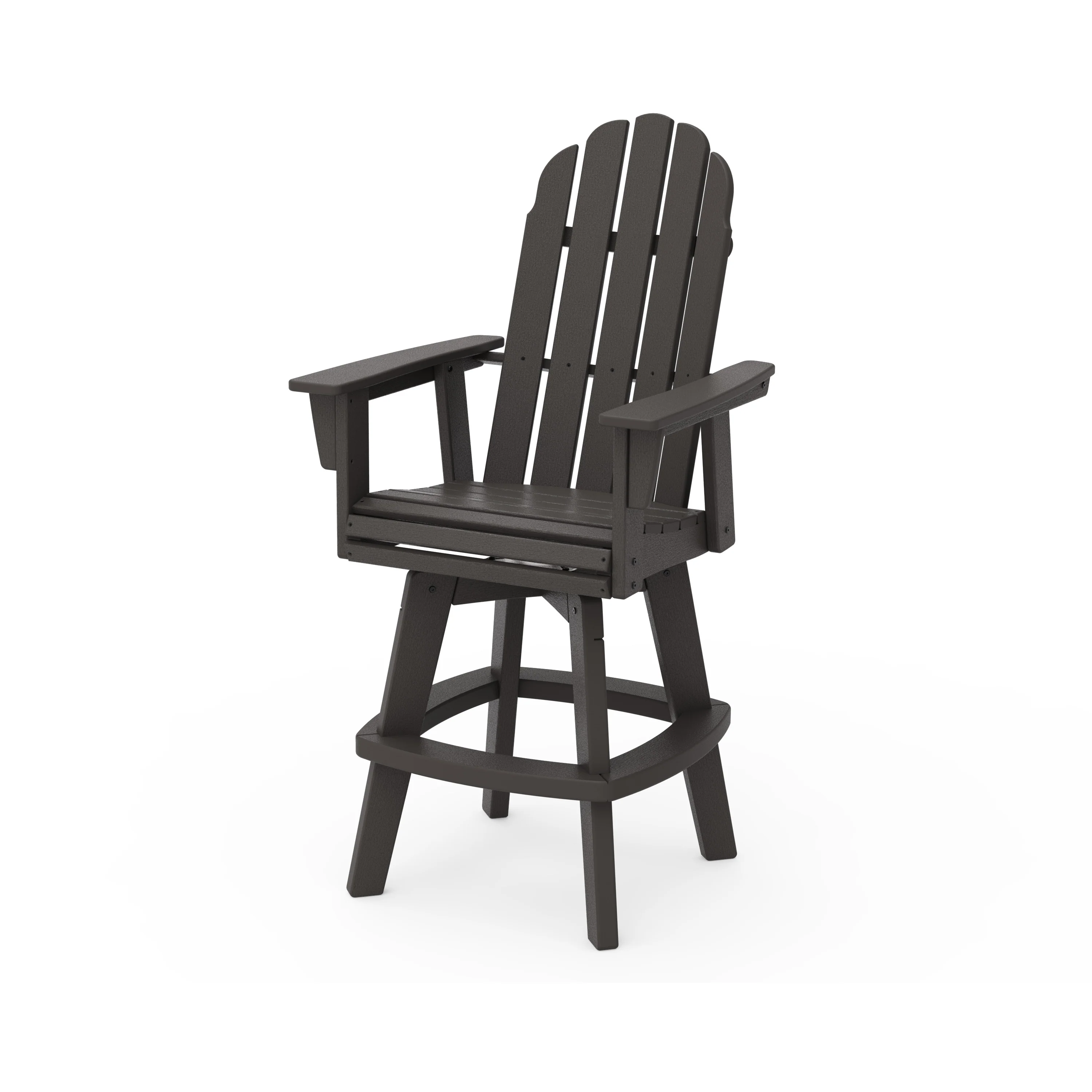 Vineyard Curveback Adirondack Swivel Bar Chair - Image 12