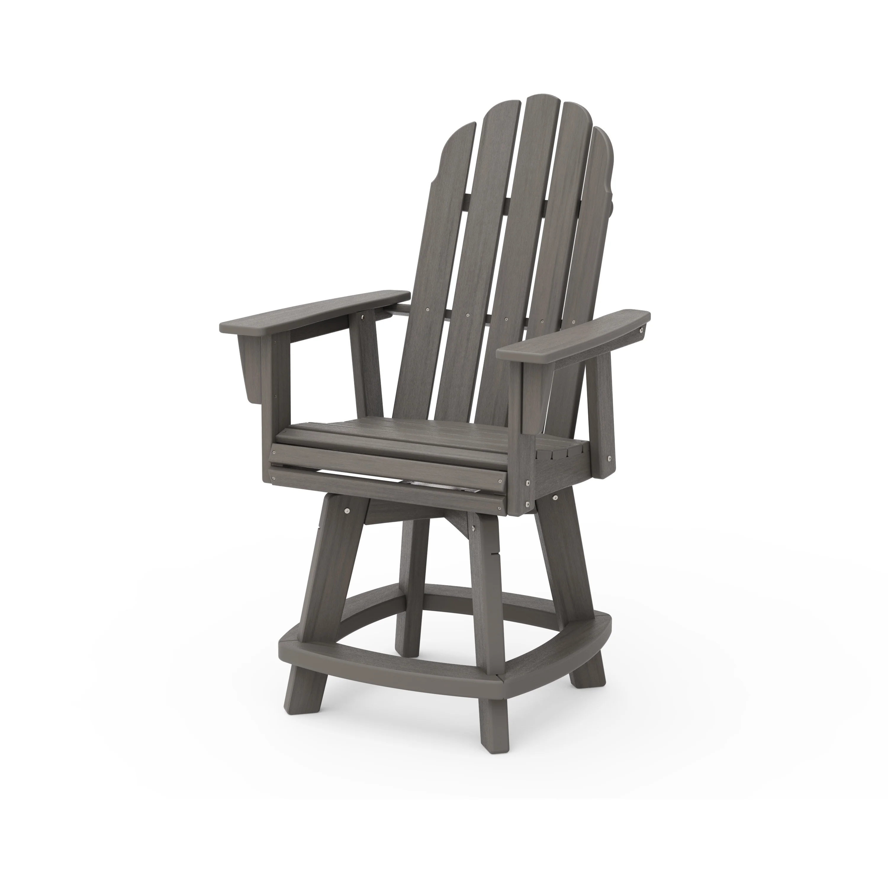 Vineyard Curveback Adirondack Swivel Counter Chair - Image 3