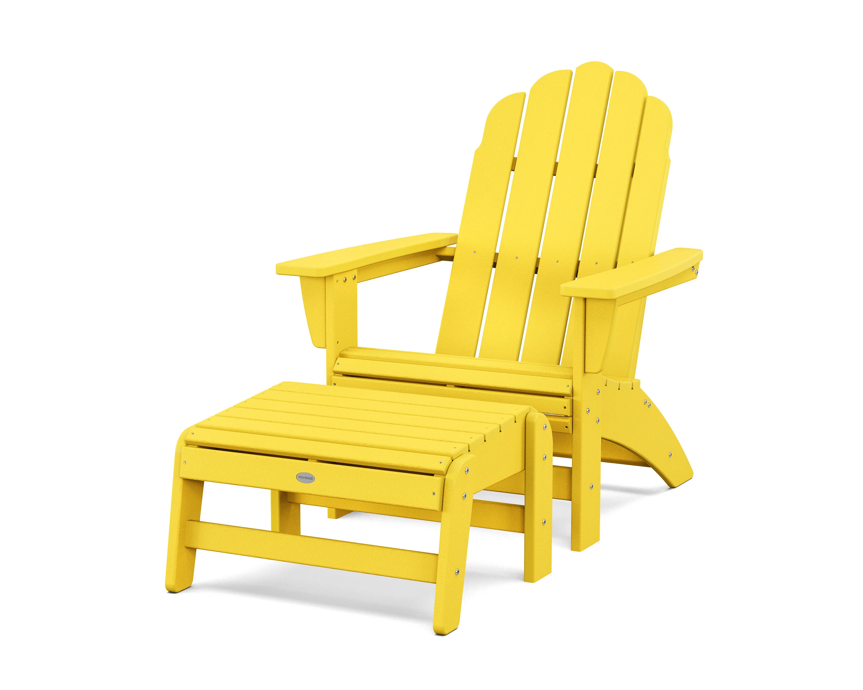 Vineyard Grand Adirondack Chair with Ottoman - Image 11