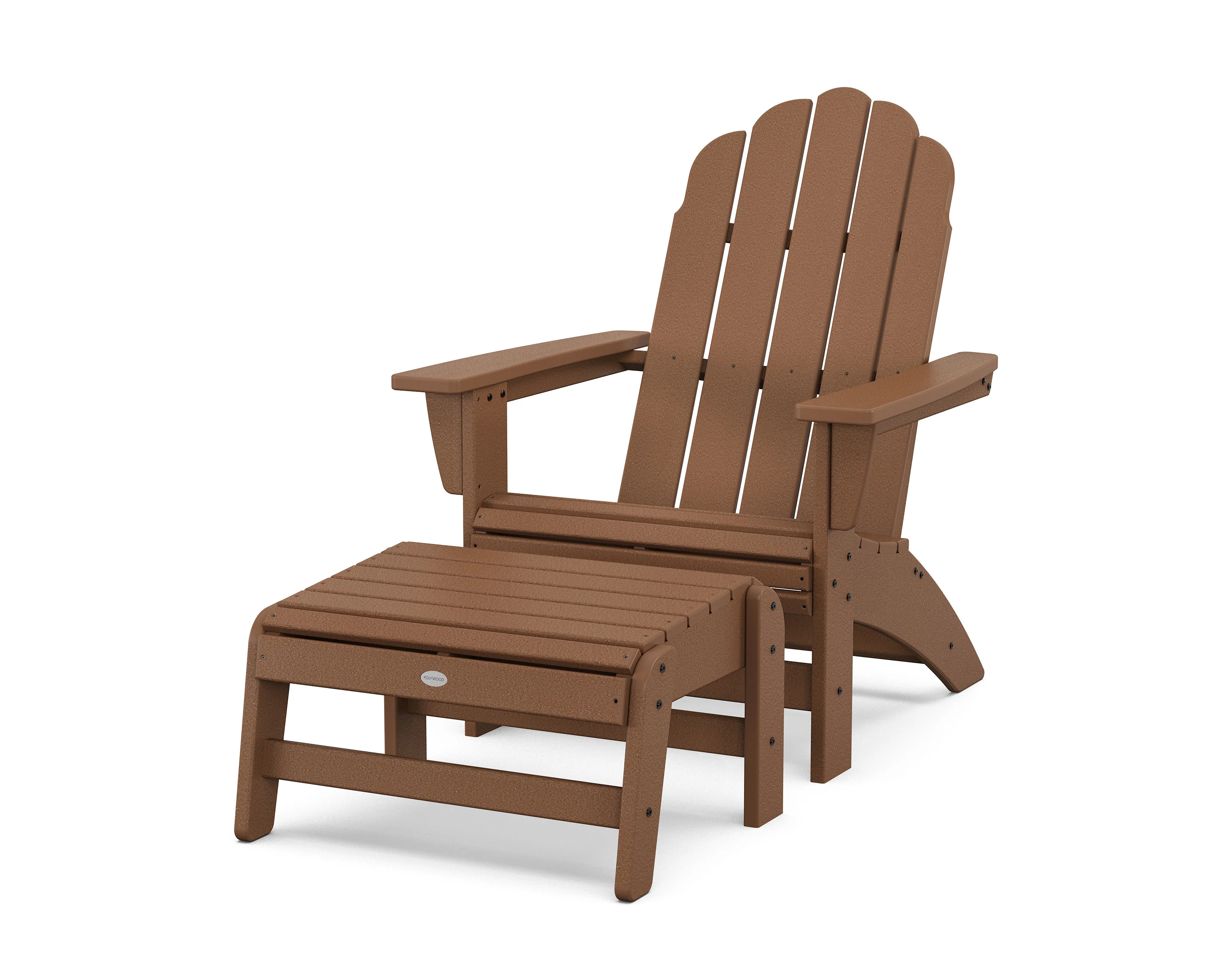 Vineyard Grand Adirondack Chair with Ottoman - Image 3