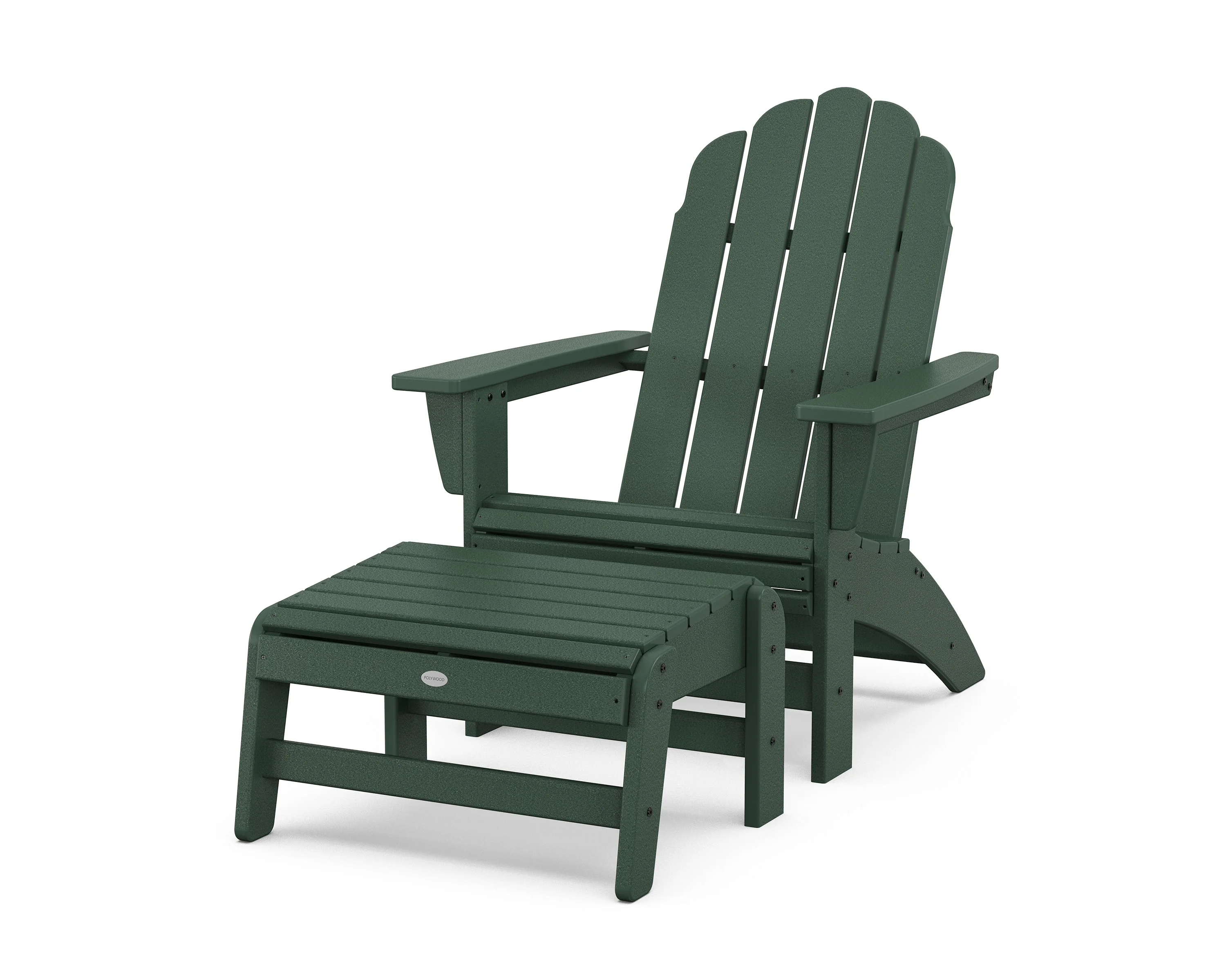 Vineyard Grand Adirondack Chair with Ottoman - Image 4