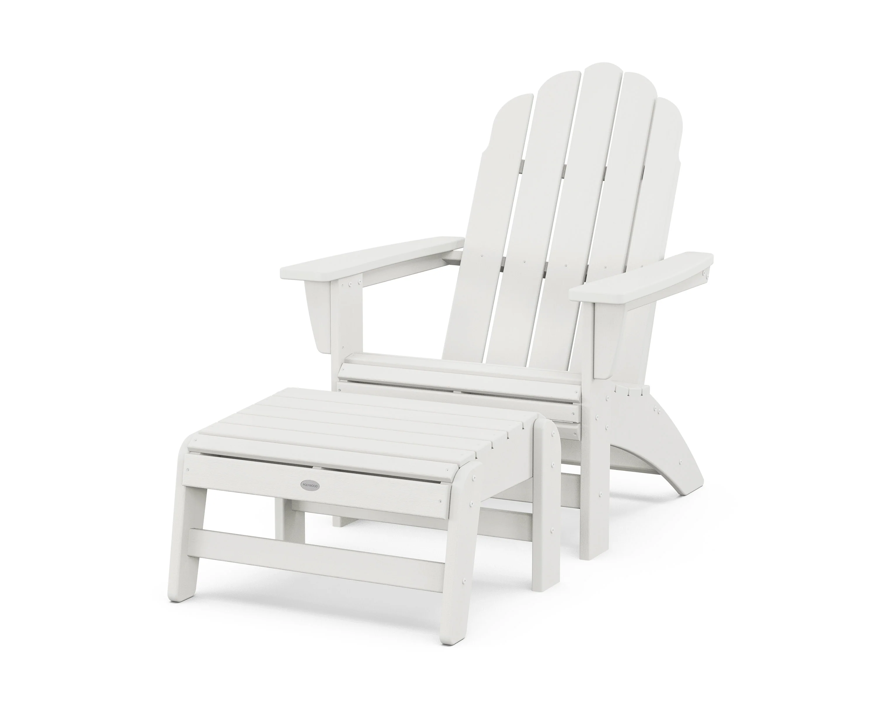 Vineyard Grand Adirondack Chair with Ottoman - Image 9