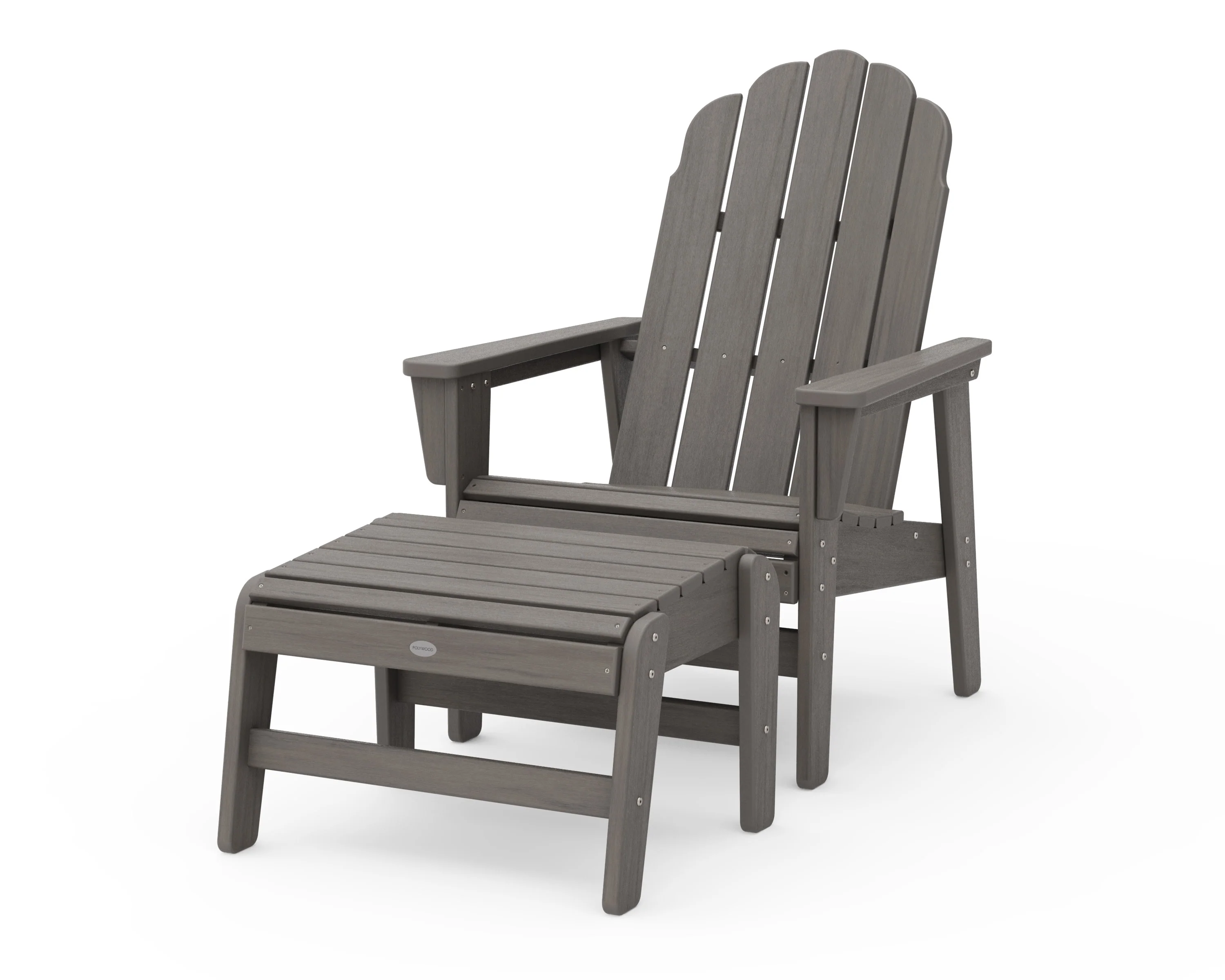 Vineyard Grand Upright Adirondack Chair with Ottoman - Image 17
