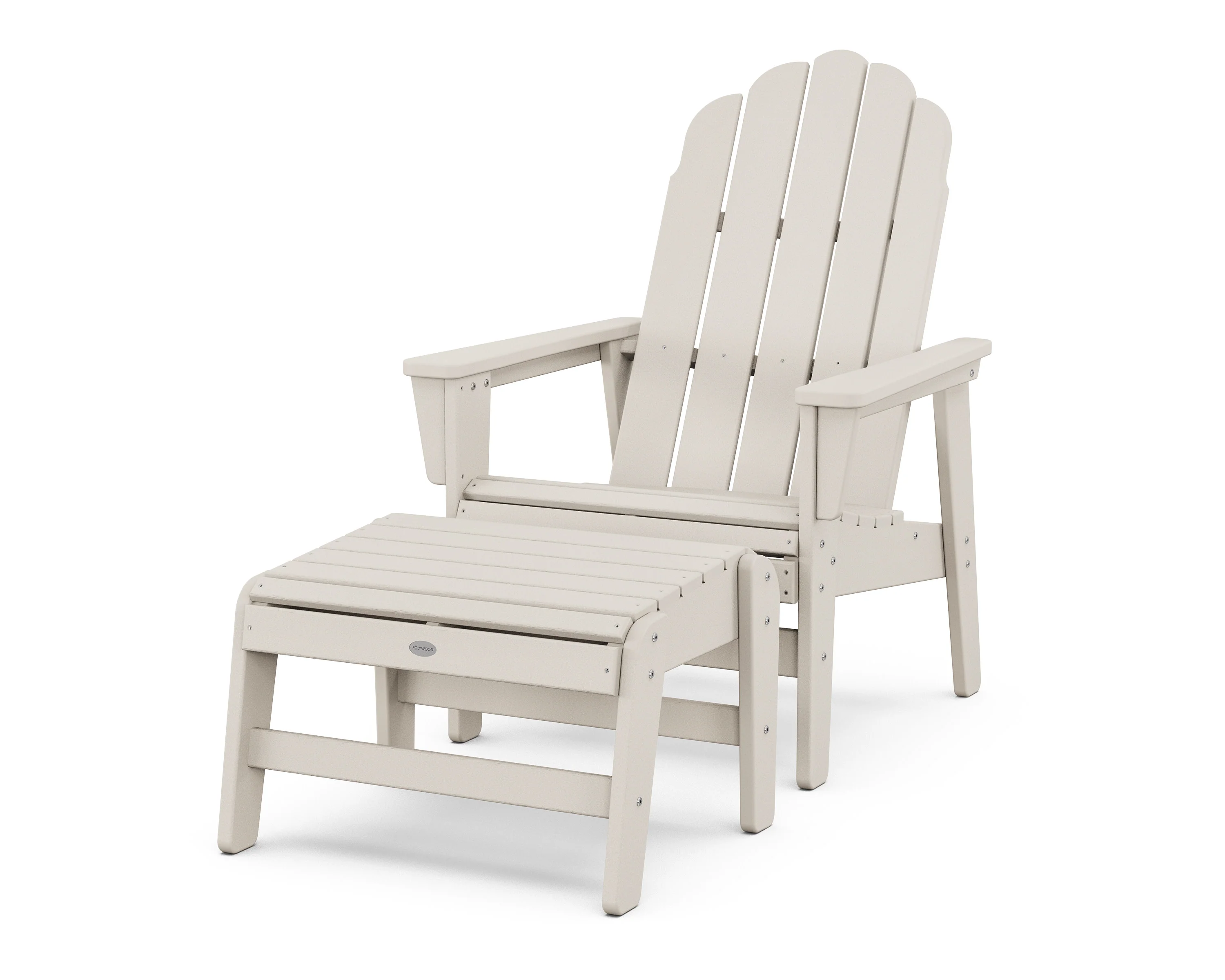 Vineyard Grand Upright Adirondack Chair with Ottoman - Image 4