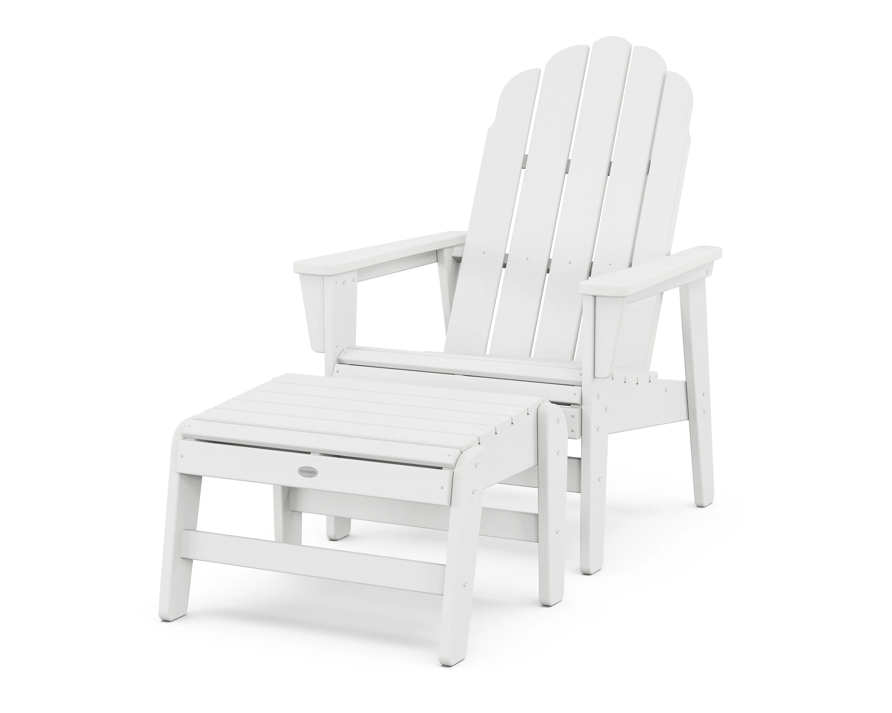 Vineyard Grand Upright Adirondack Chair with Ottoman - Image 5