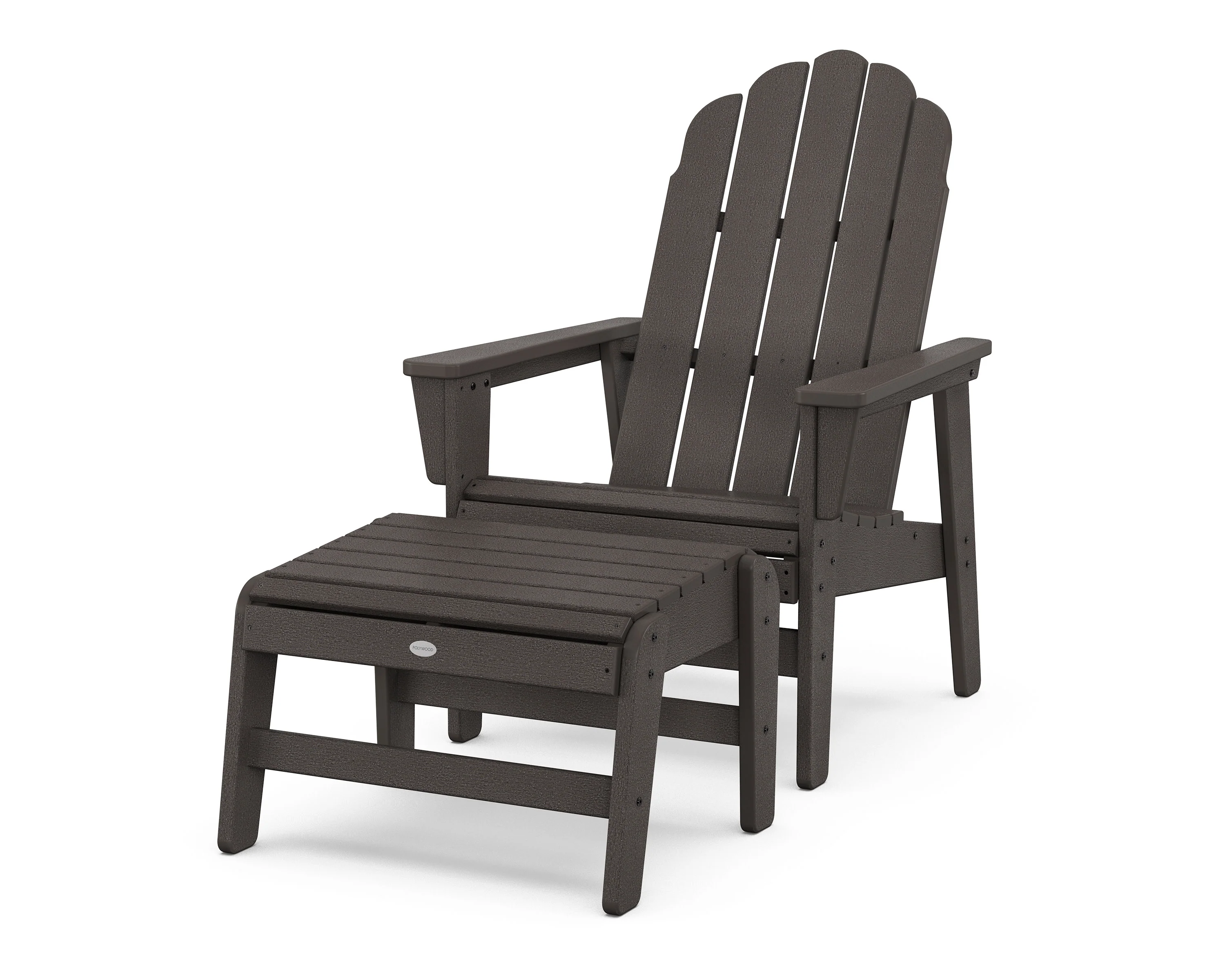 Vineyard Grand Upright Adirondack Chair with Ottoman - Image 6