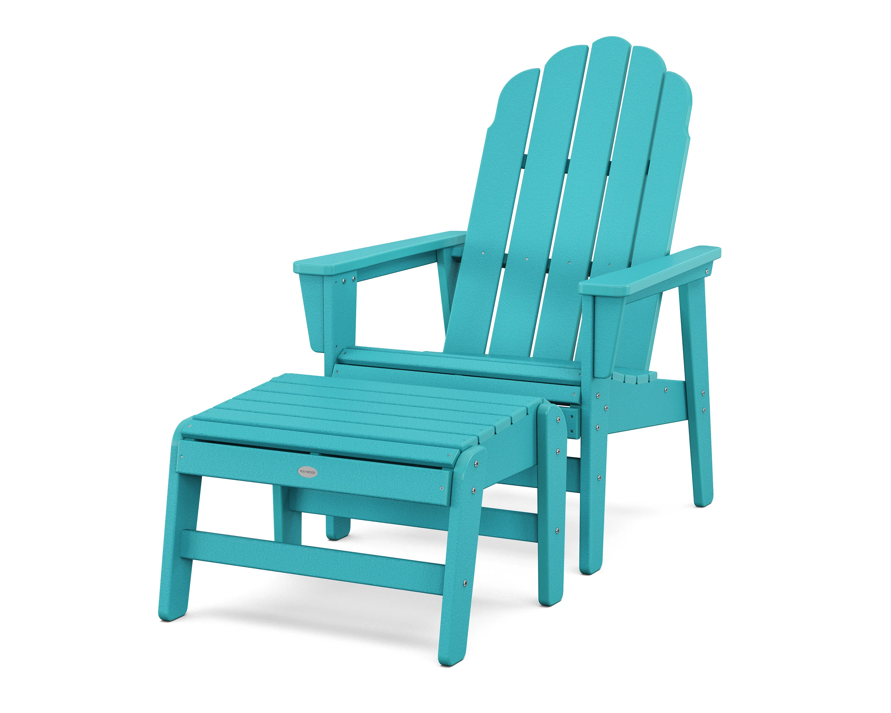 Vineyard Grand Upright Adirondack Chair with Ottoman - Image 8